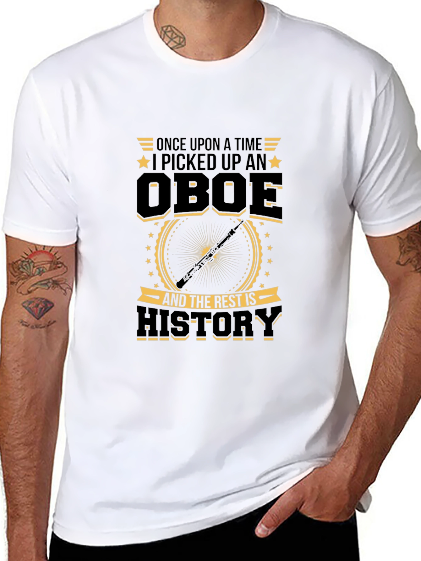 Oboe History T-Shirt - Musician Gift