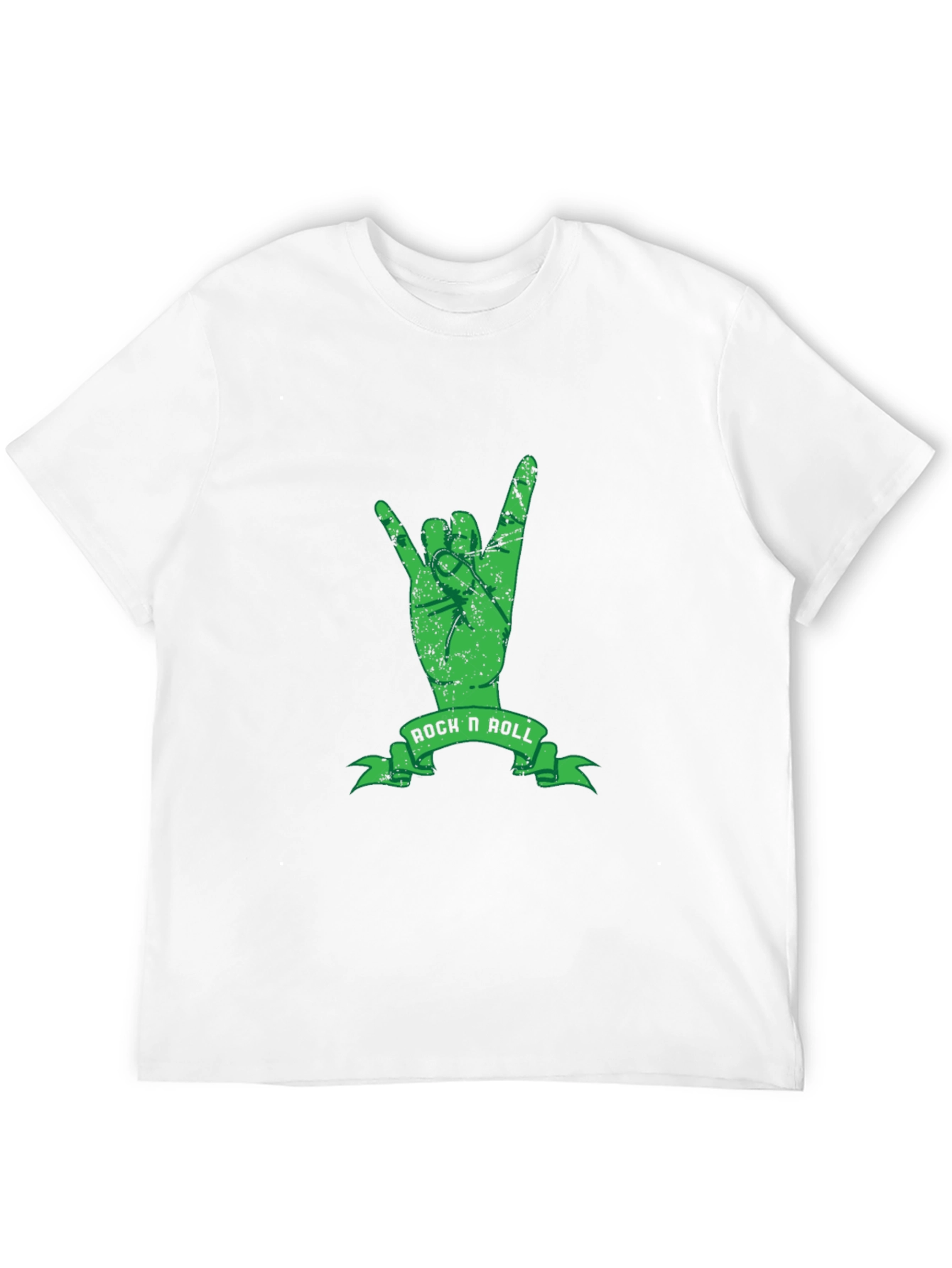 Rock N Roll Hand Sign Black T-Shirt