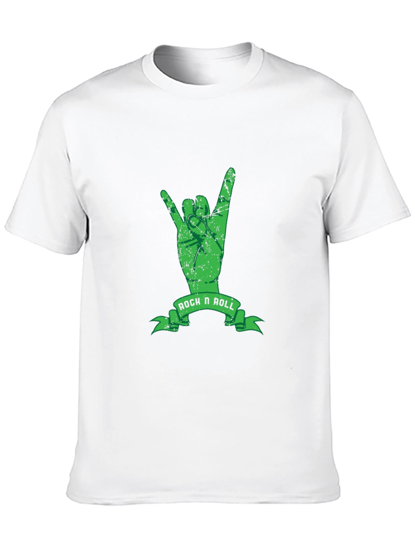 Rock N Roll Hand Sign Black T-Shirt