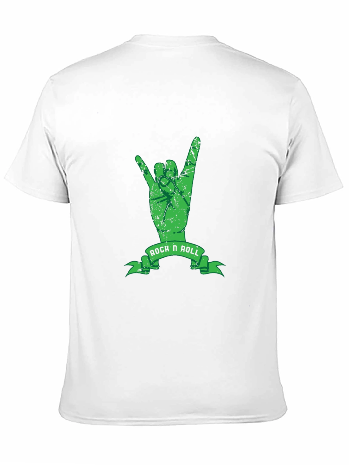 Rock N Roll Hand Sign Black T-Shirt