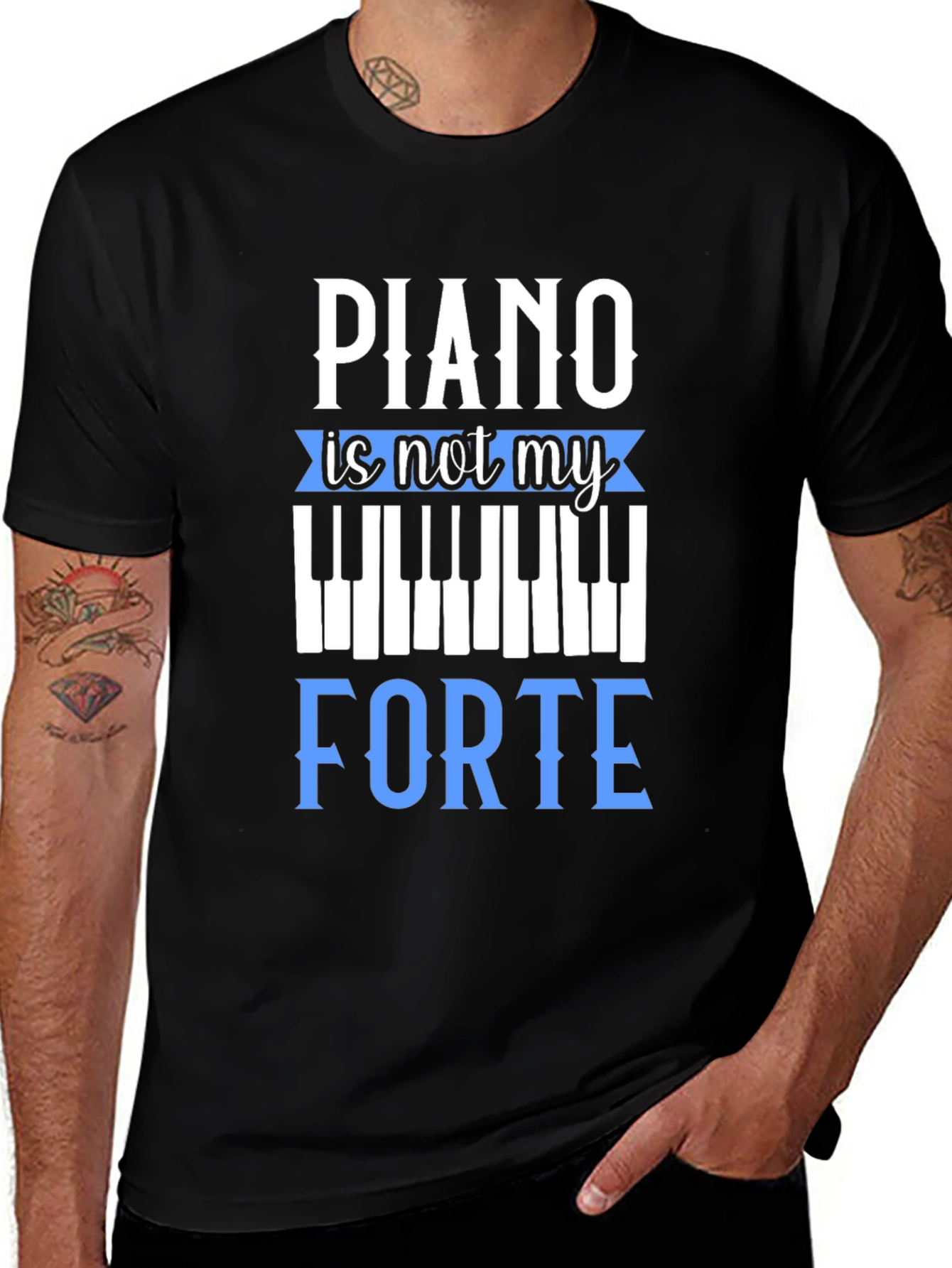 Piano is Not My Forte Graphic Tee