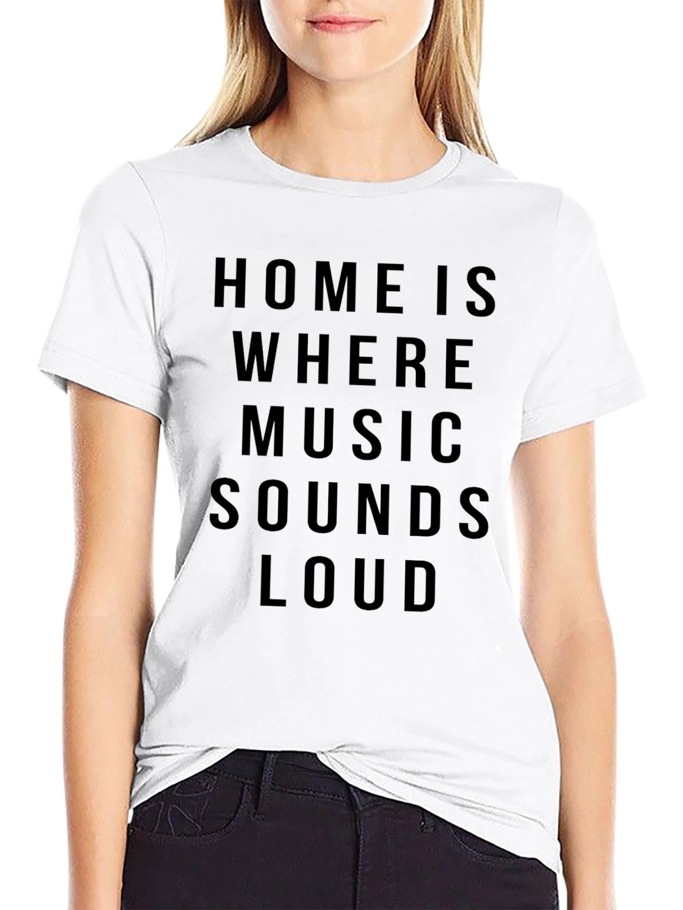 Home is Where Music Sounds Loud Graphic Tee