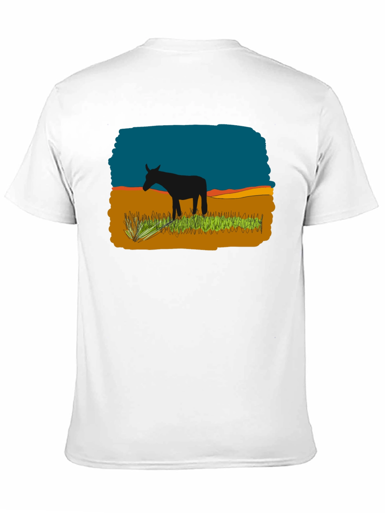 Black Graphic Tee - Donkey Landscape Design