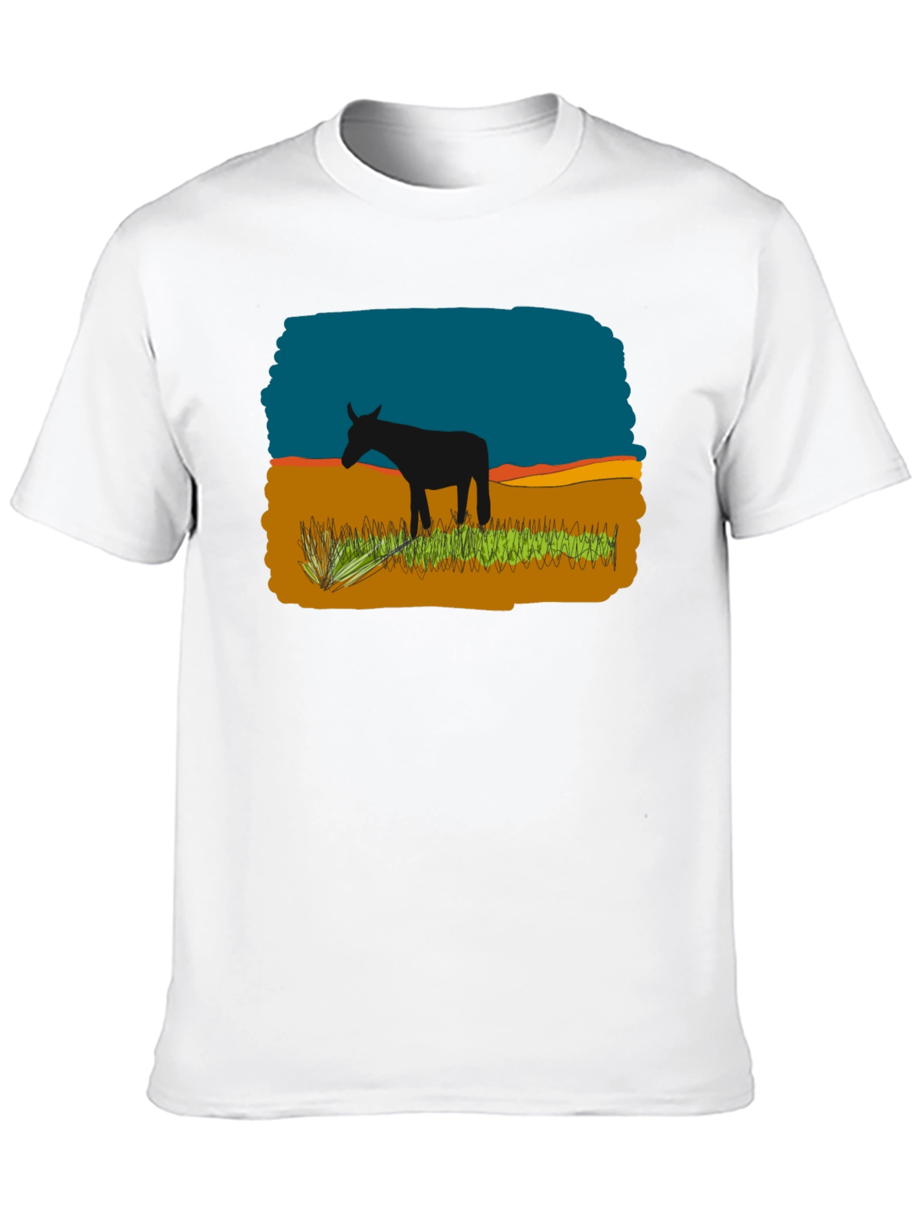Black Graphic Tee - Donkey Landscape Design