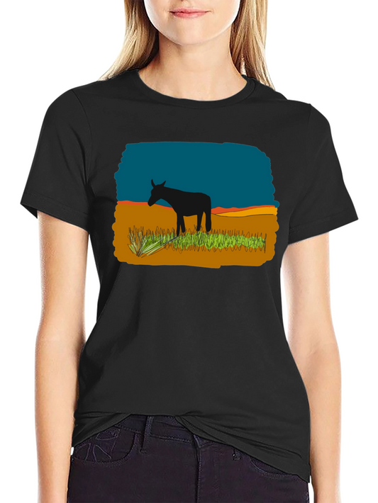 Black Graphic Tee - Donkey Landscape Design