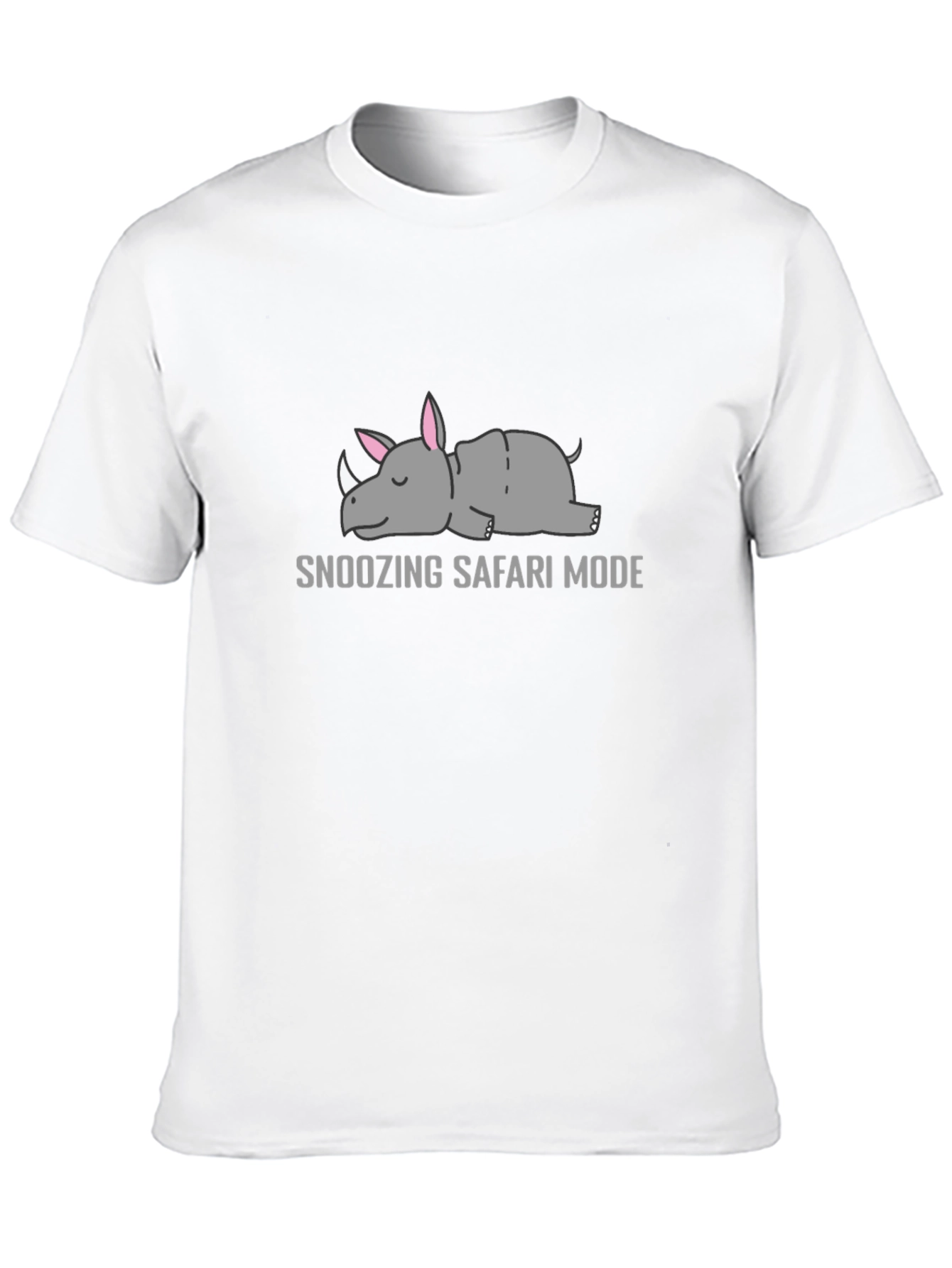 Snoozing Safari Mode Rhino Graphic T-Shirt