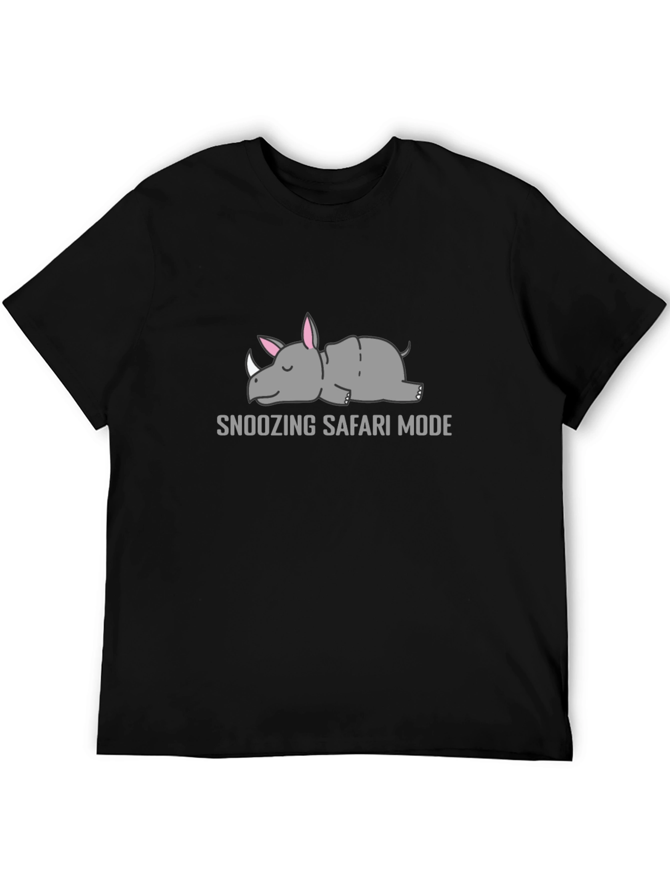 Snoozing Safari Mode Rhino Graphic T-Shirt