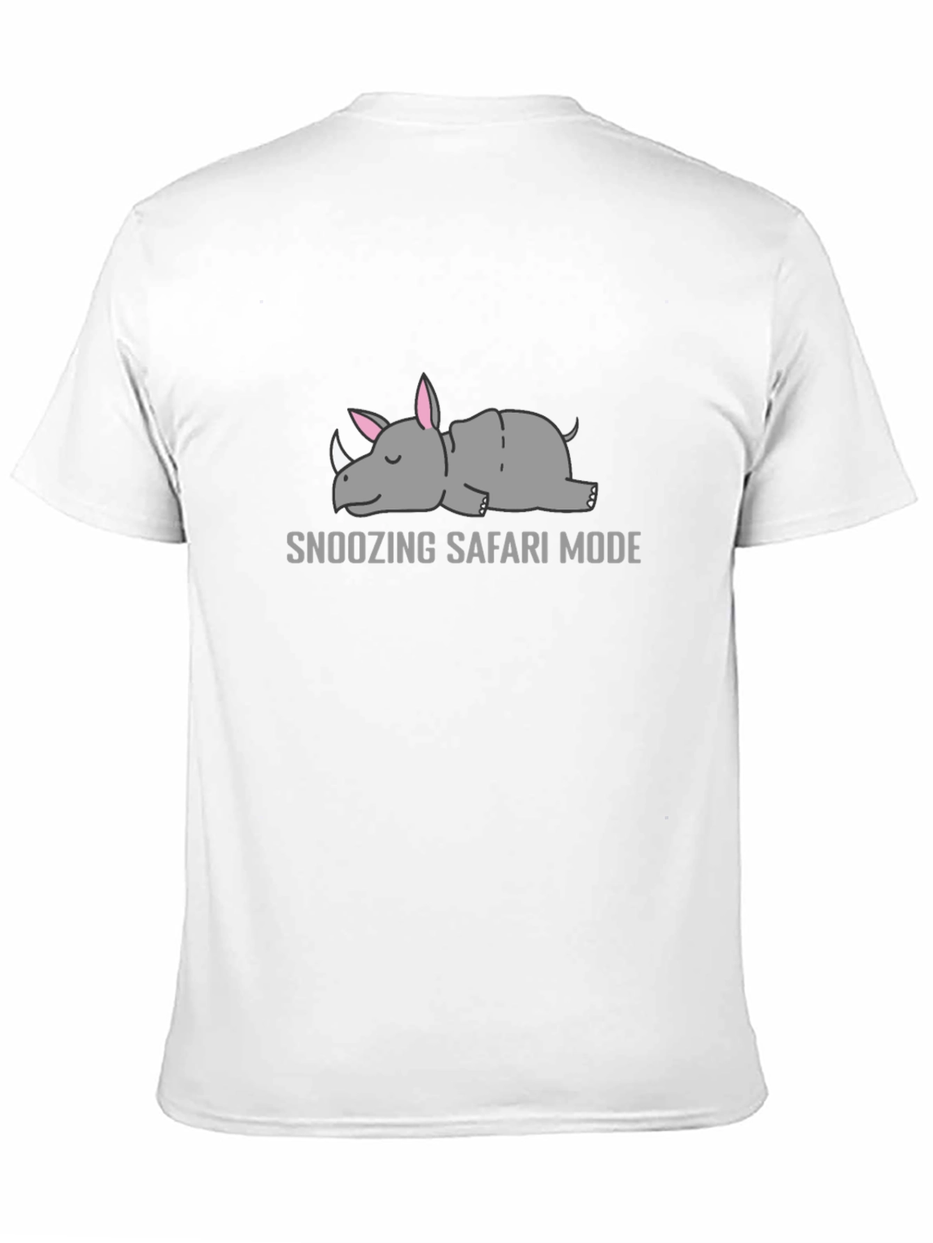 Snoozing Safari Mode Rhino Graphic T-Shirt