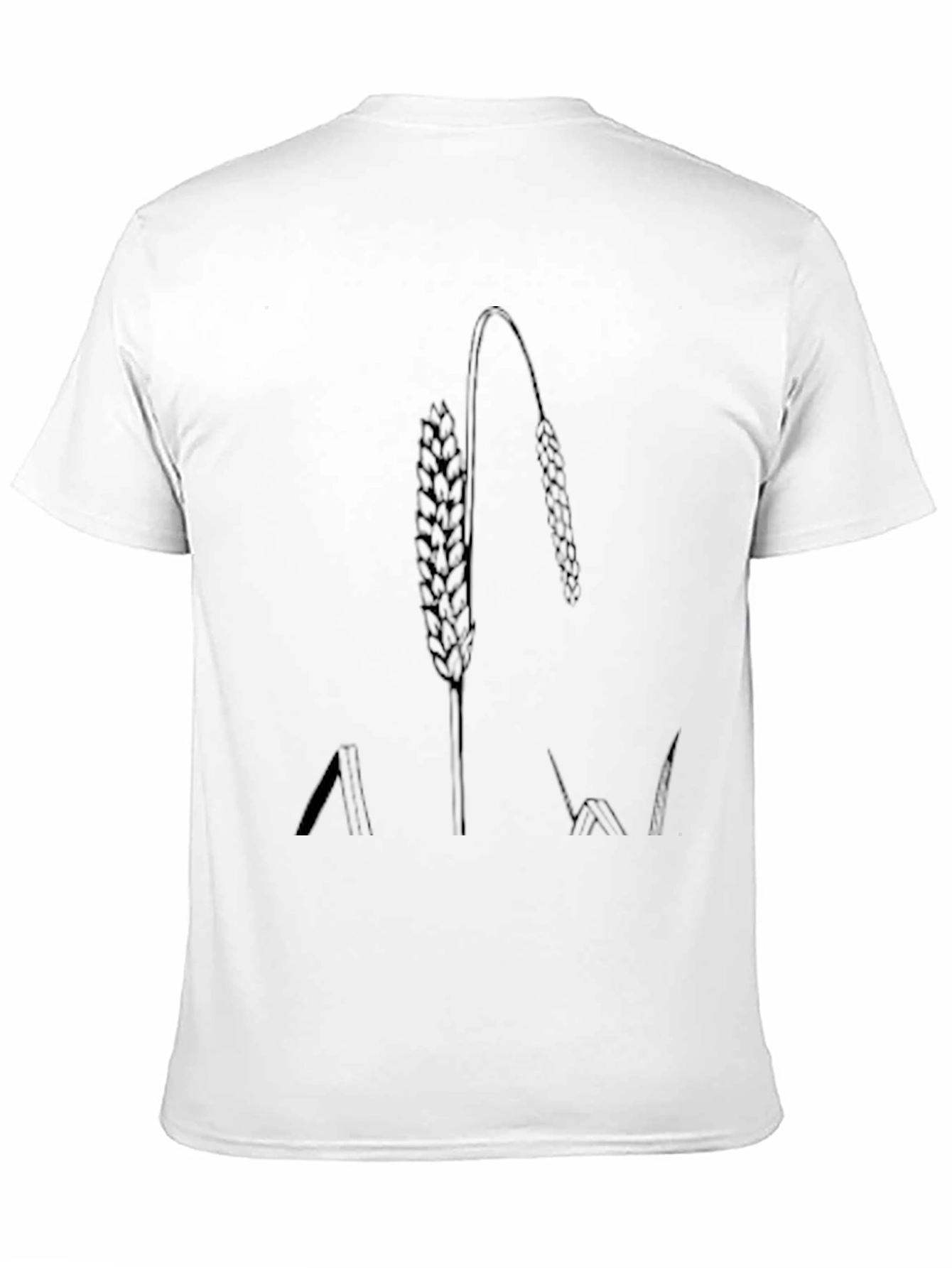Wheat Design Black Tee