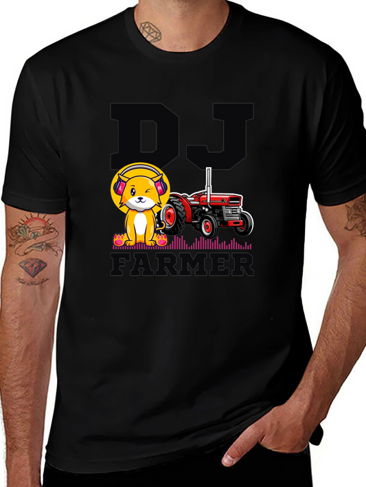 DJ Farmer Black Graphic Tee