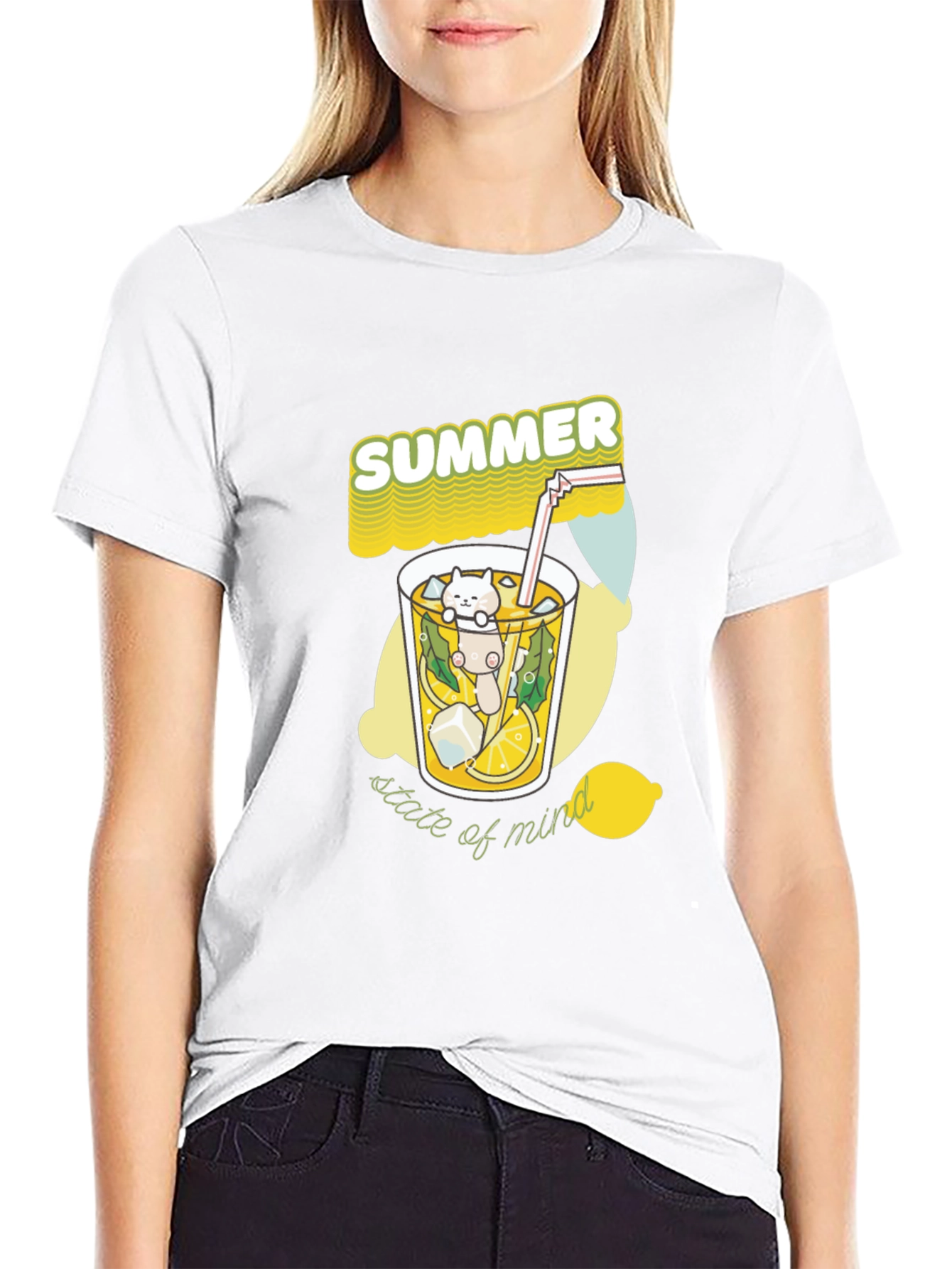 Summer State of Mind Tee - Cat Lemonade