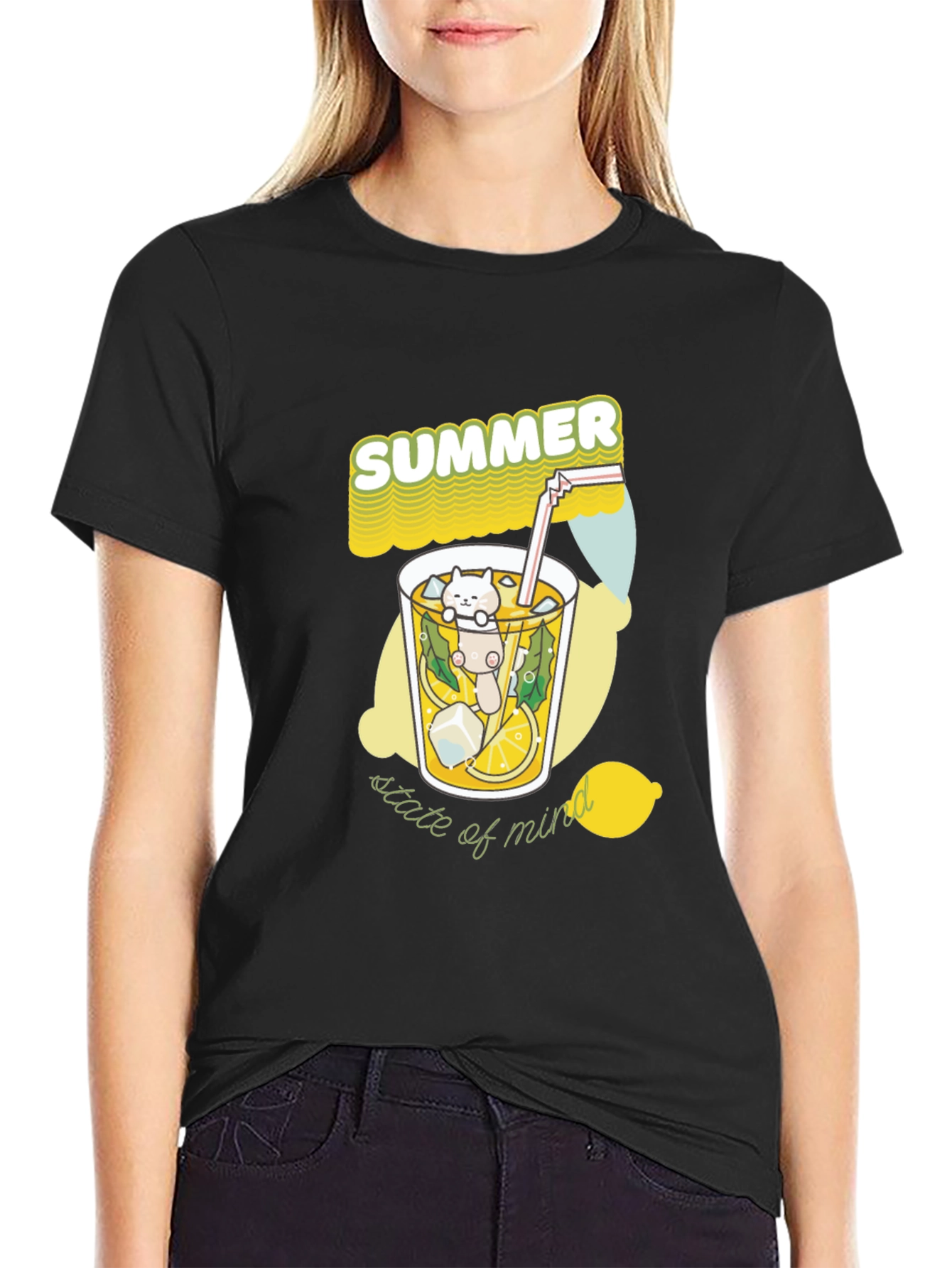 Summer State of Mind Tee - Cat Lemonade
