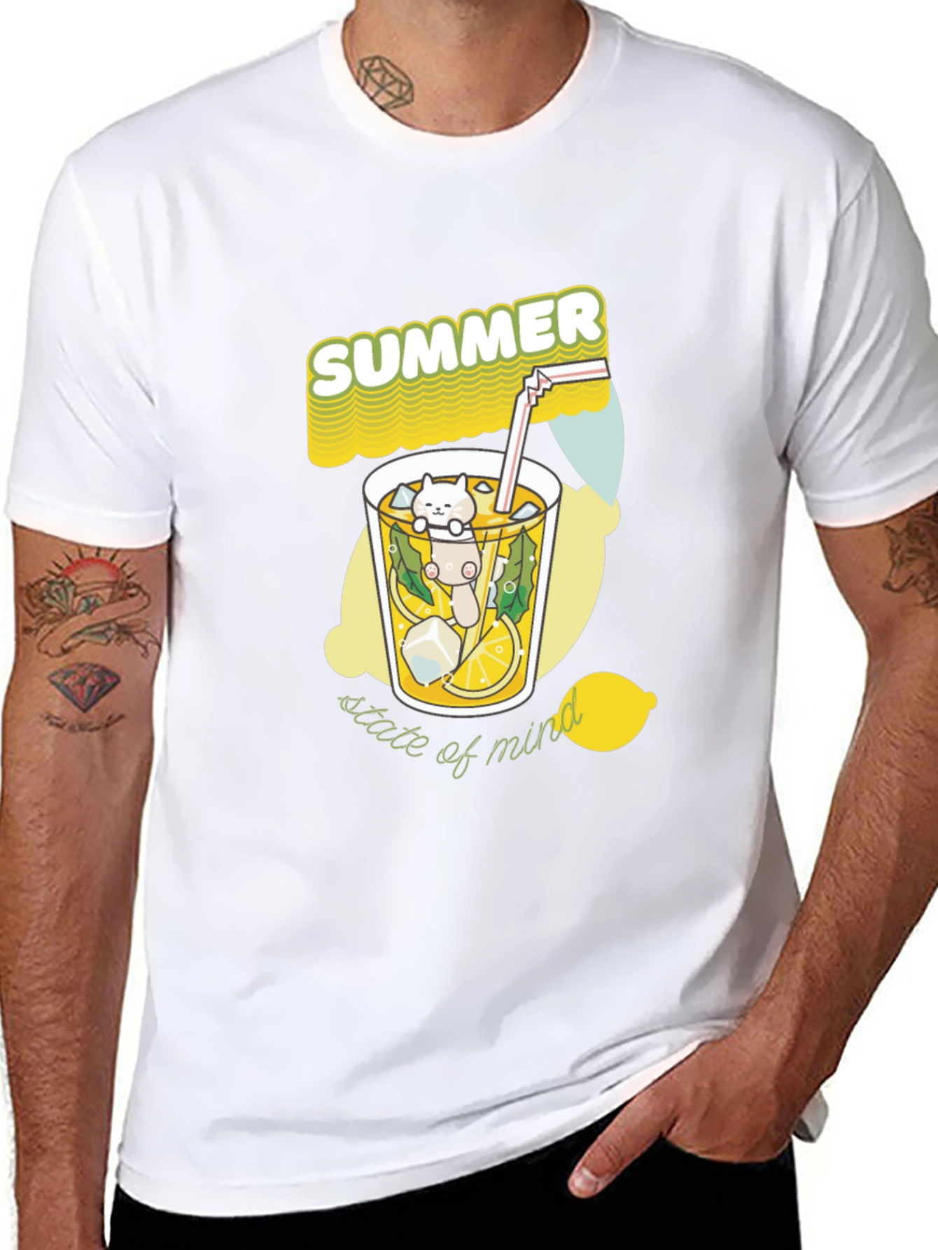 Summer State of Mind Tee - Cat Lemonade