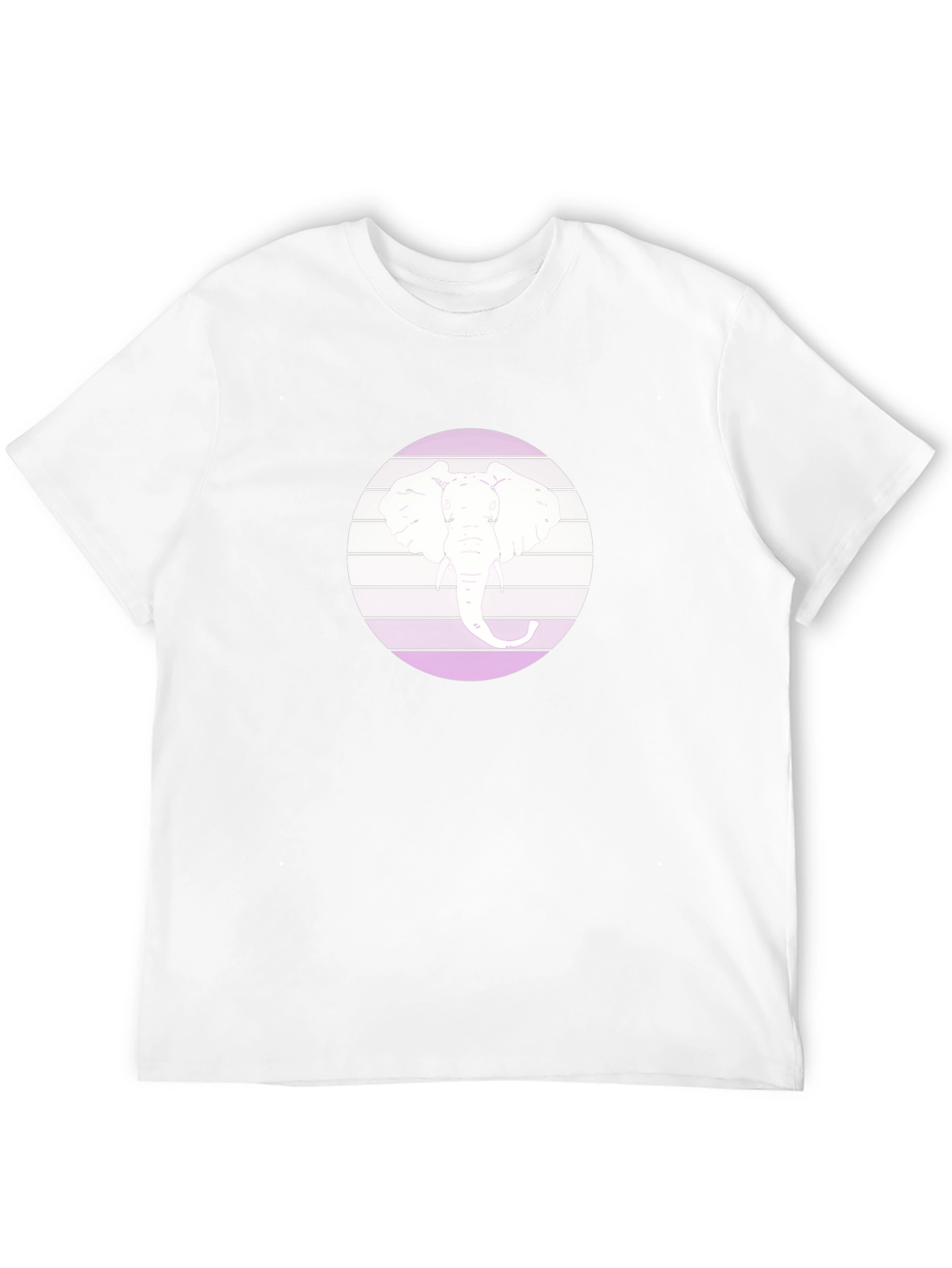 Elephant Circle Graphic Black T-Shirt