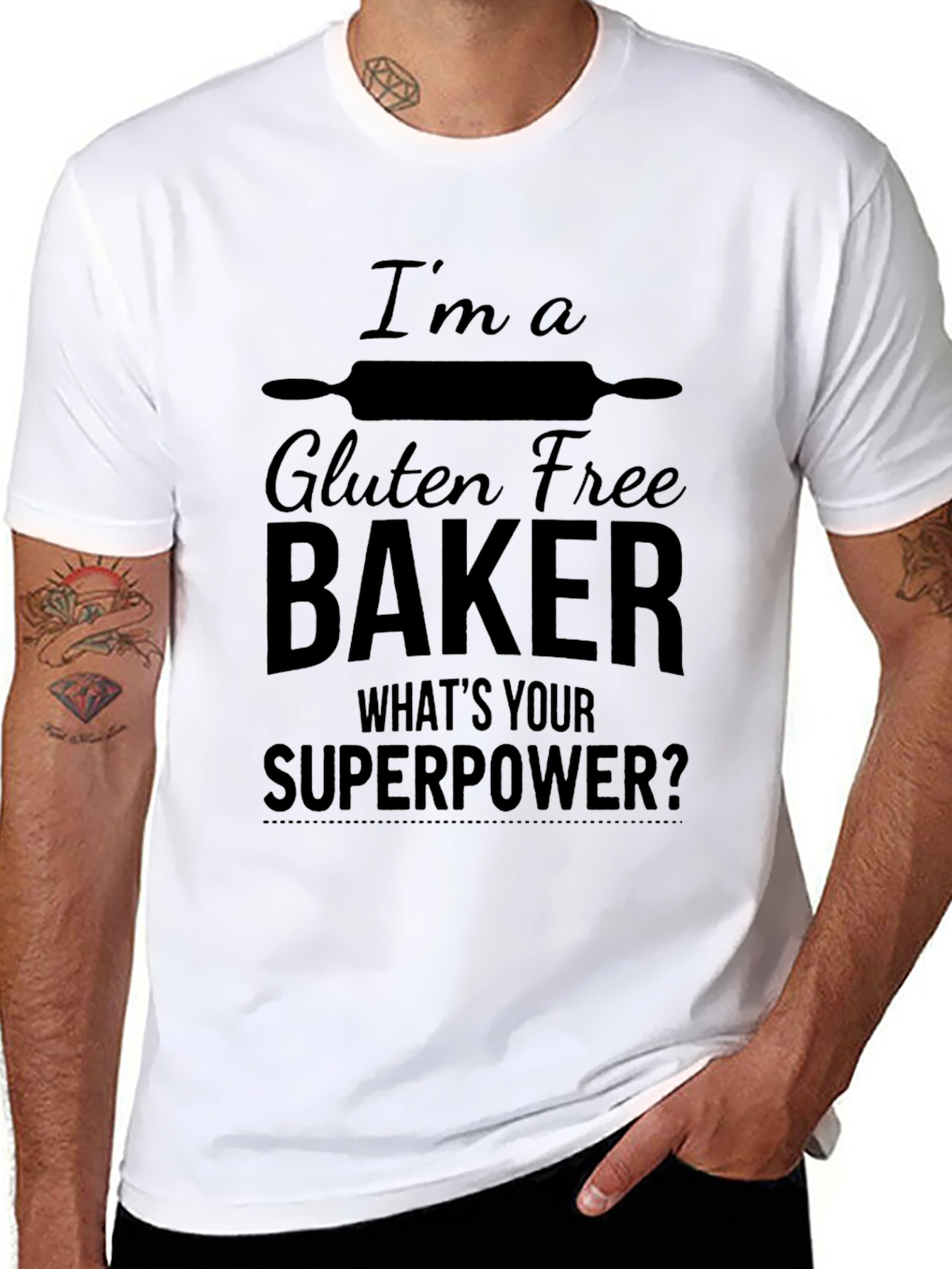 Gluten Free Baker T-Shirt - Superpower Design
