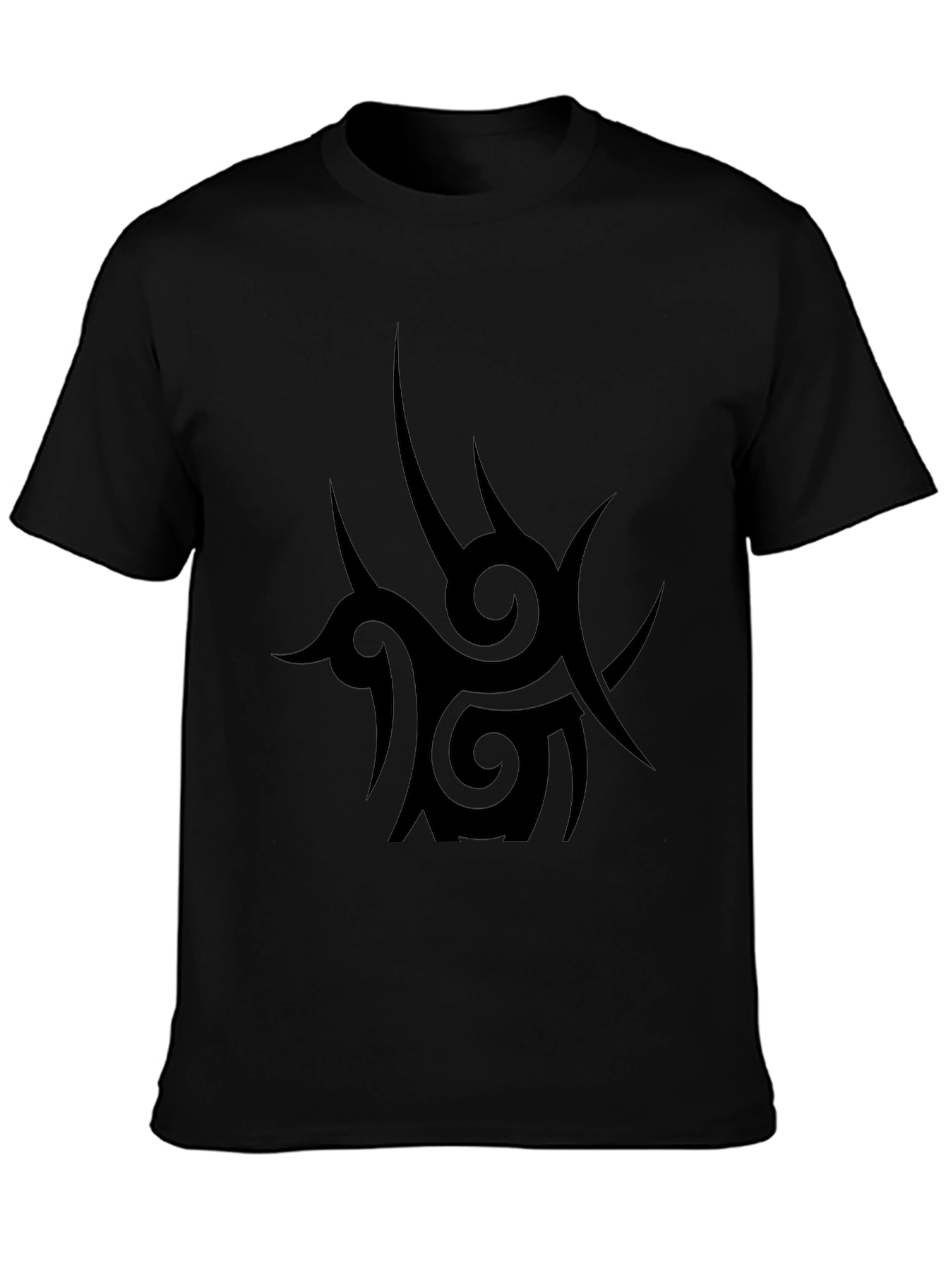 Tribal Tattoo Graphic Black T-Shirt