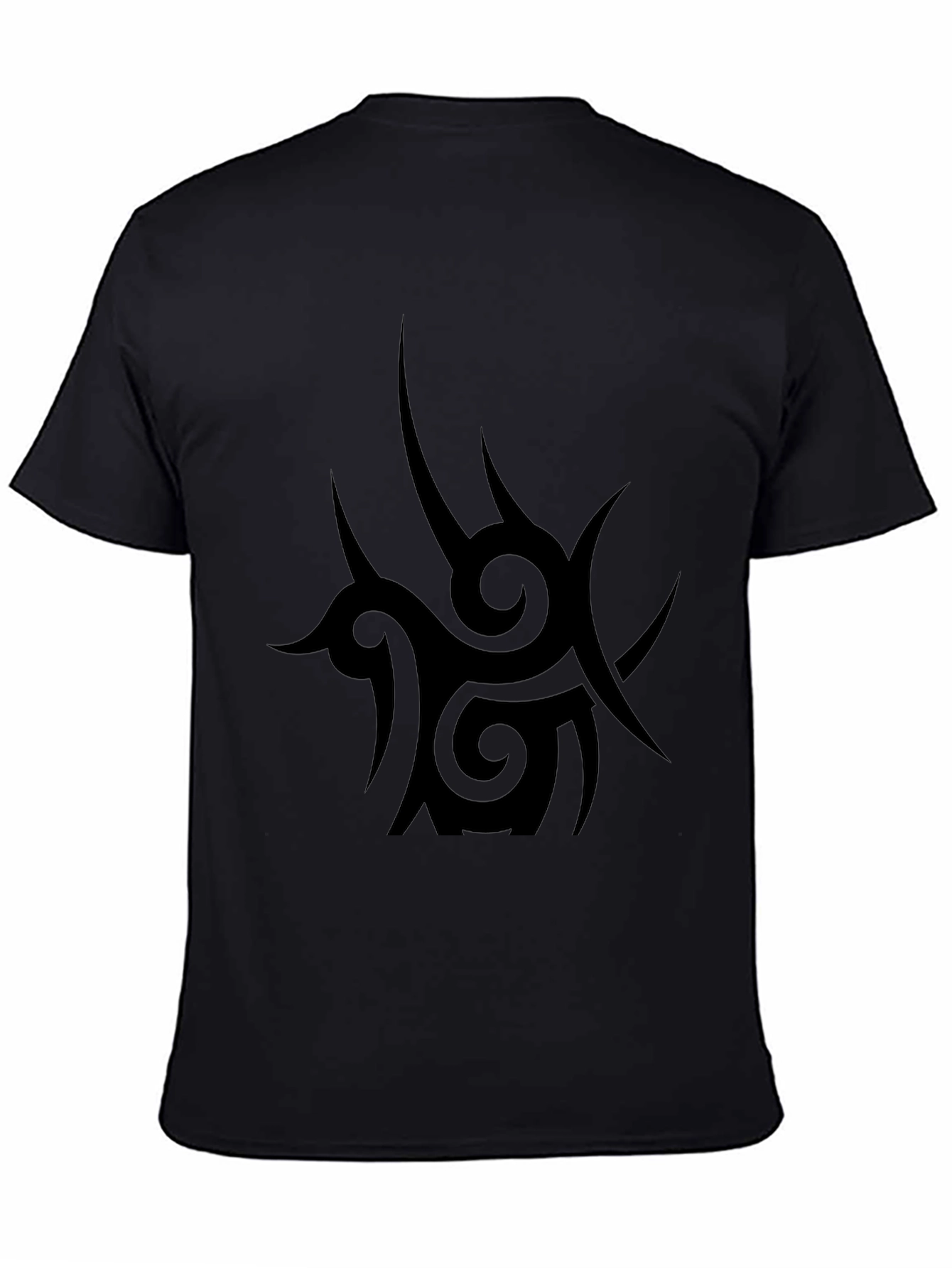 Tribal Tattoo Graphic Black T-Shirt