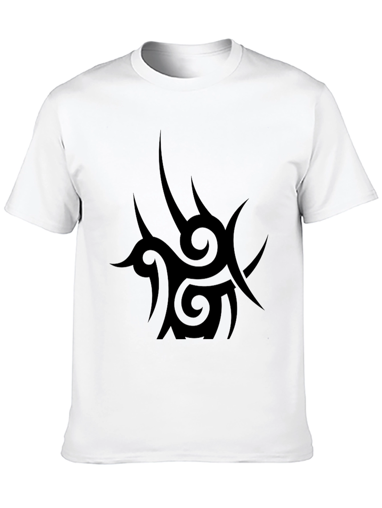 Tribal Tattoo Graphic Black T-Shirt