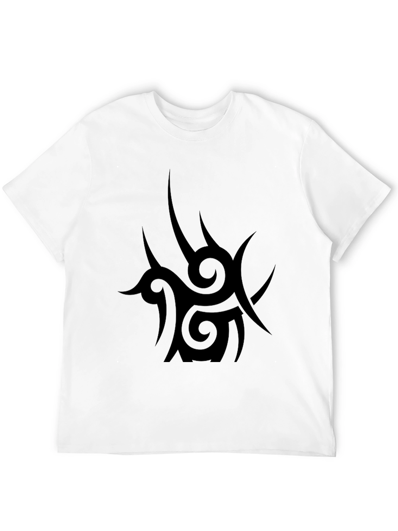 Tribal Tattoo Graphic Black T-Shirt