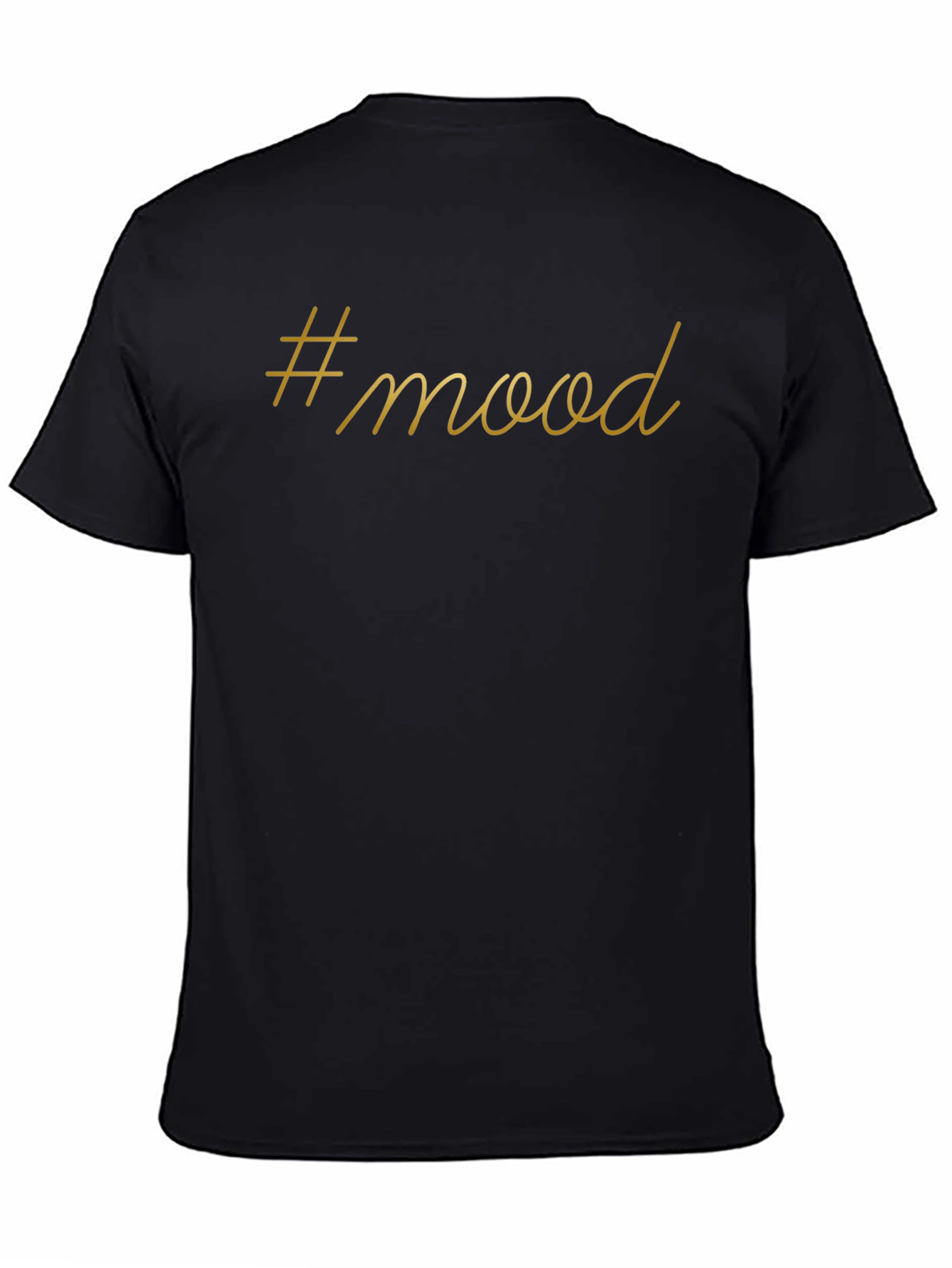 #mood Graphic Tee - Soft Black Cotton T-Shirt