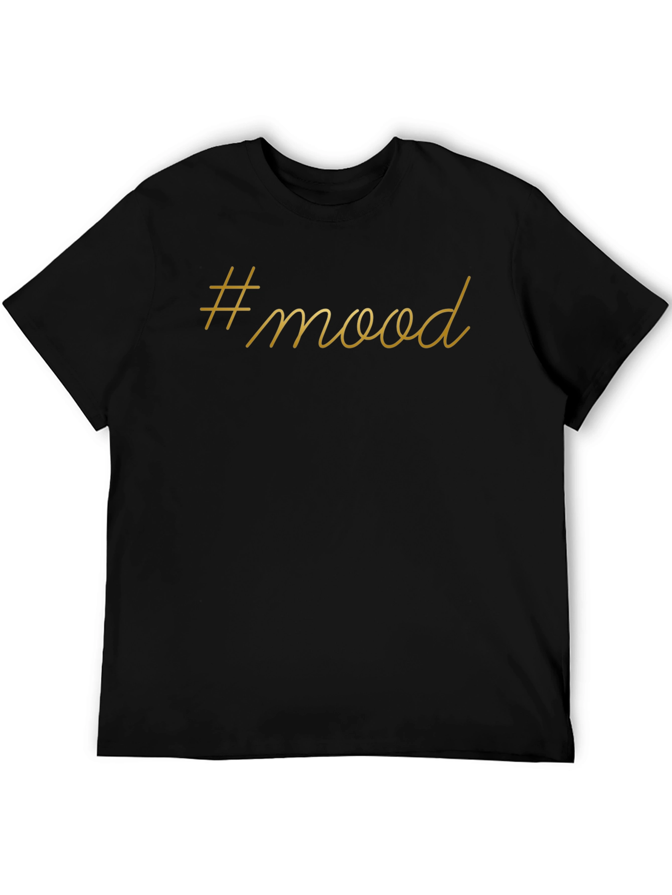 #mood Graphic Tee - Soft Black Cotton T-Shirt