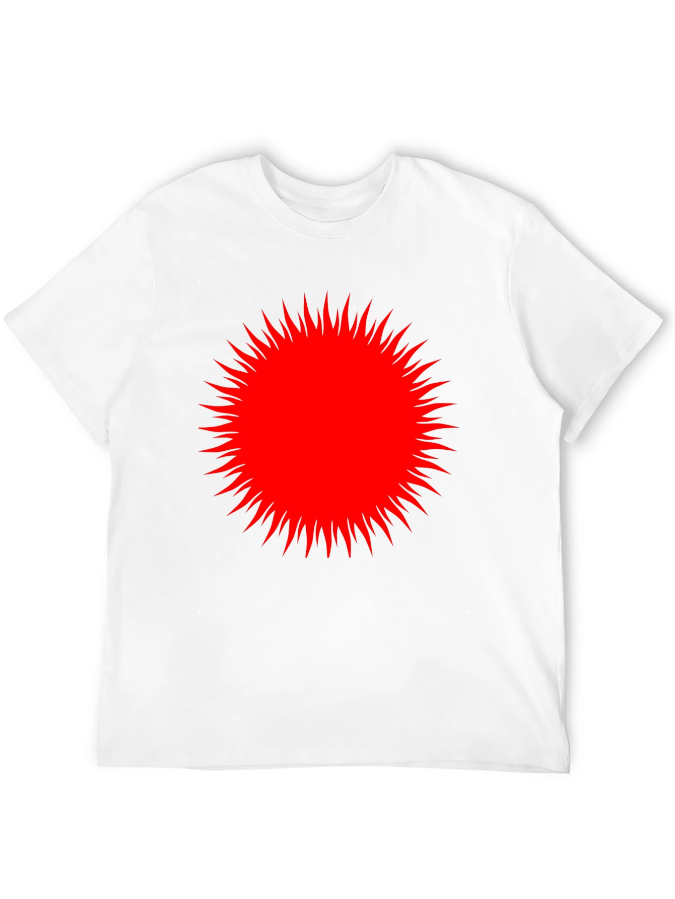 Red Burst Graphic Black T-Shirt