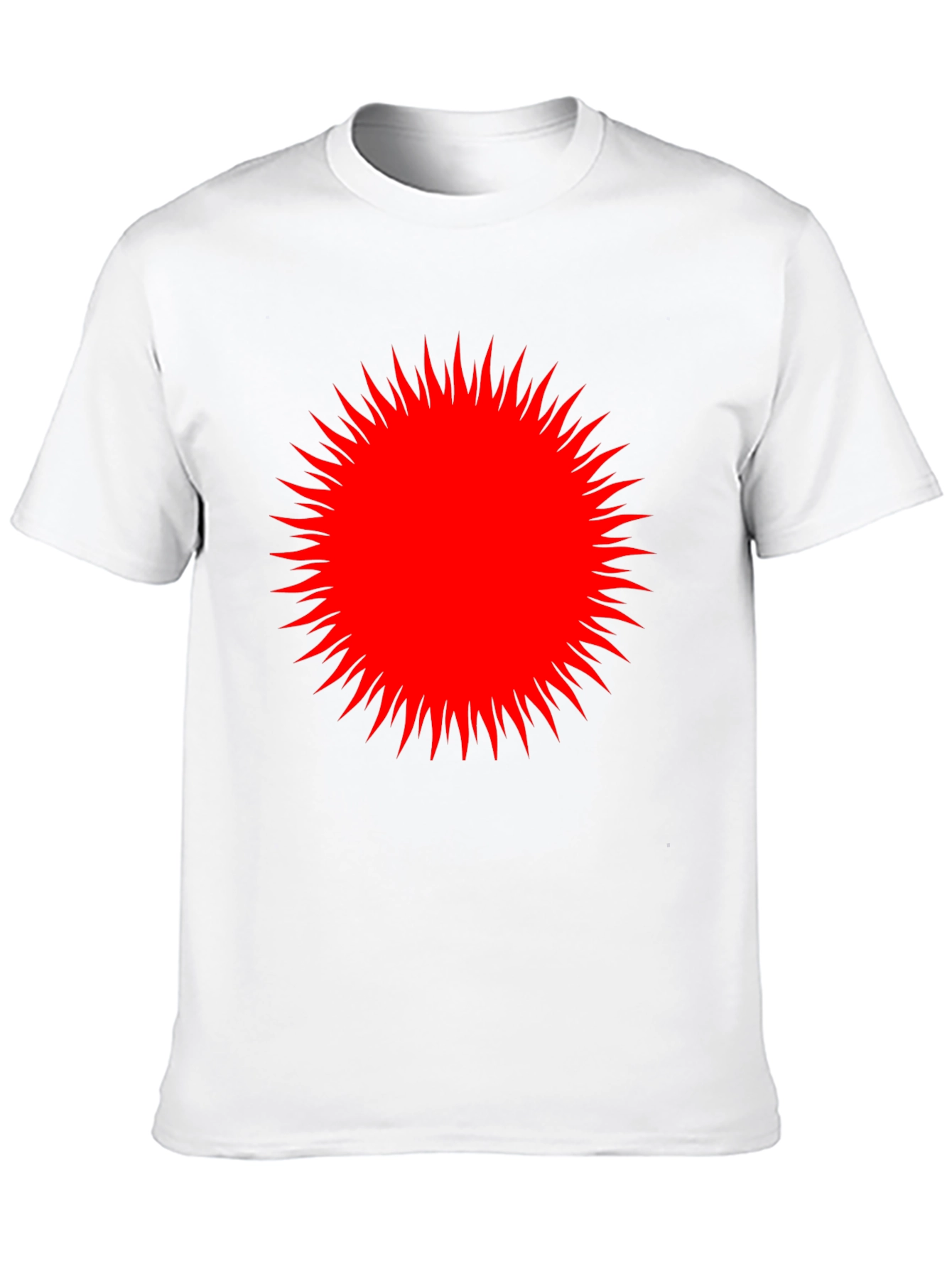 Red Burst Graphic Black T-Shirt