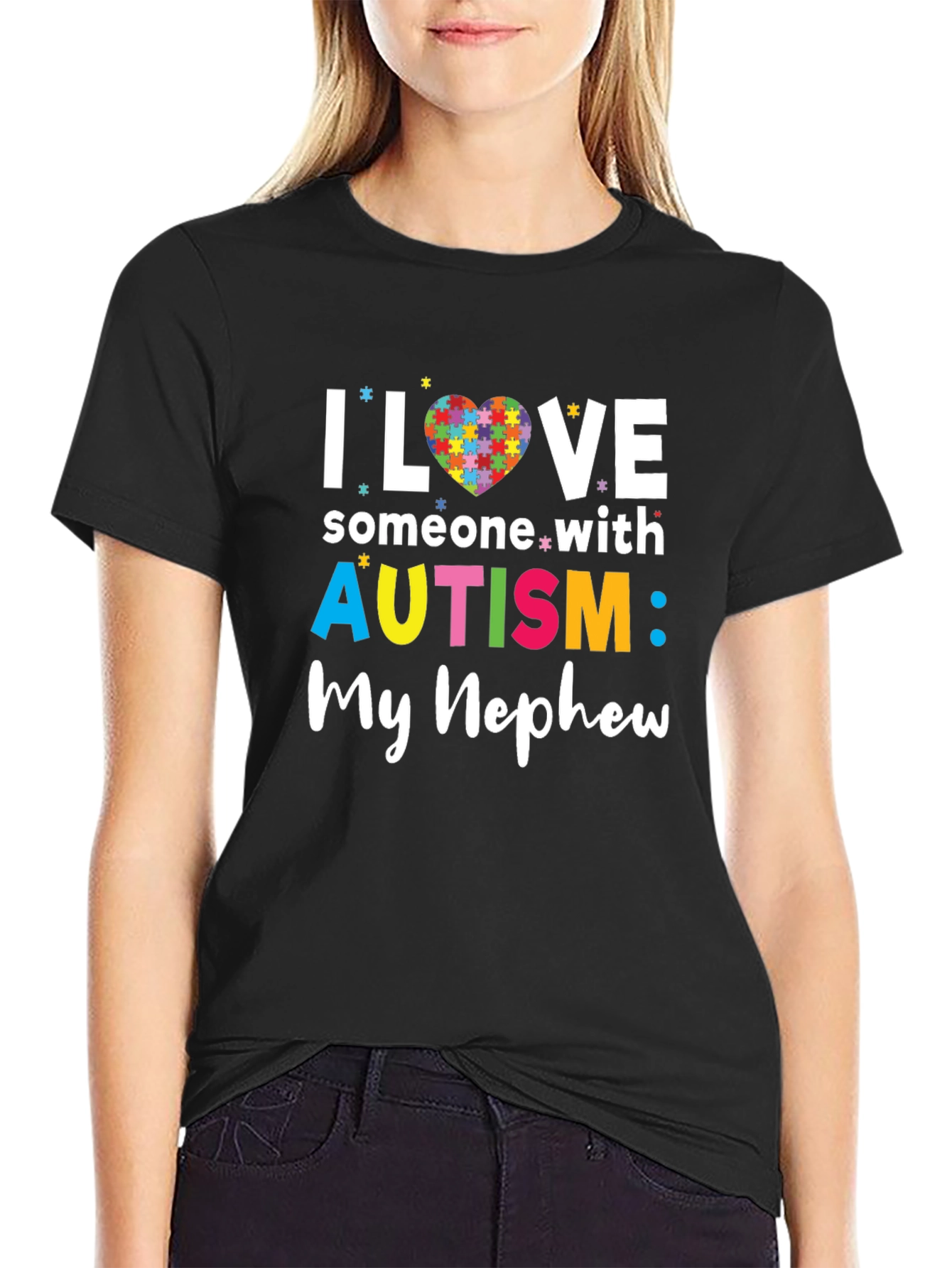 Autism Awareness T-Shirt: I Love Someone With Autism