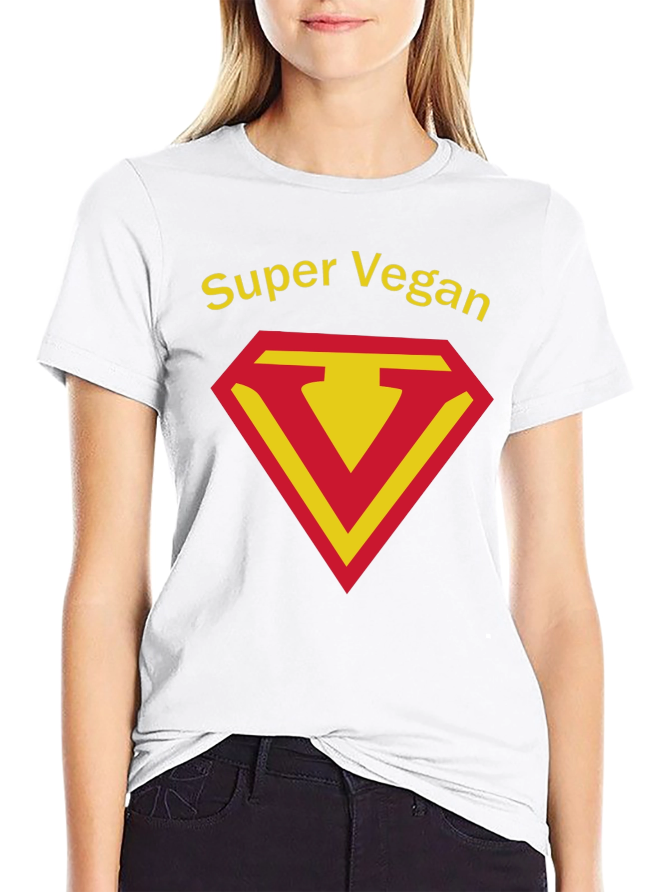 Super Vegan T-Shirt - Black Cotton Tee