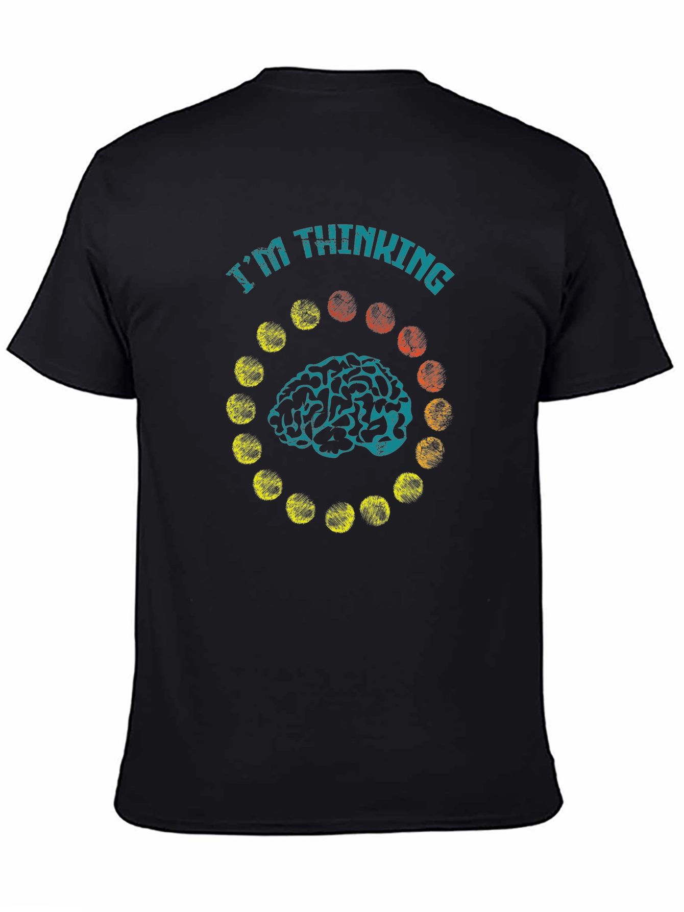 Im Thinking Brain Graphic T-Shirt - Black