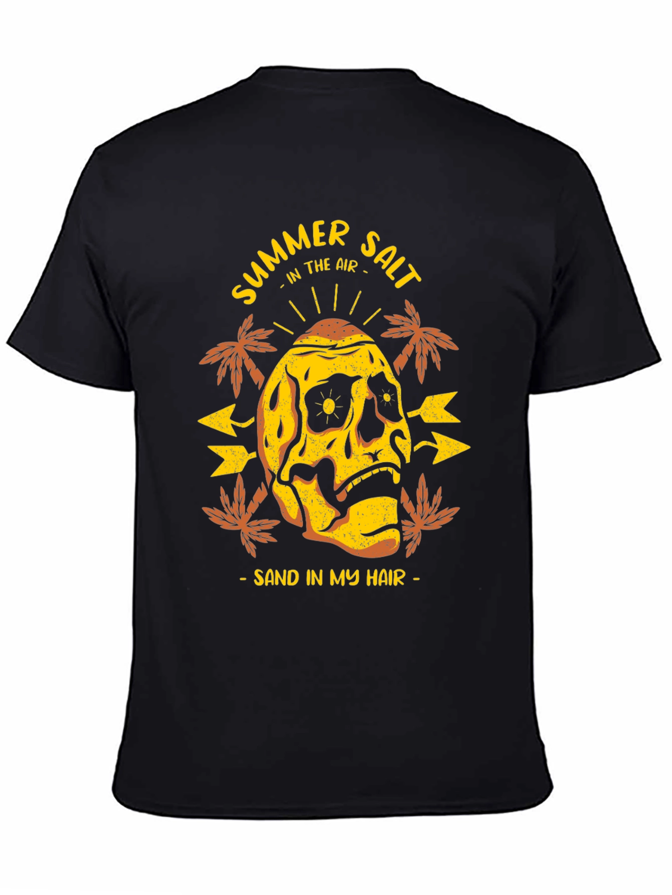 Summer Salt Skull T-Shirt - Beach Vibes