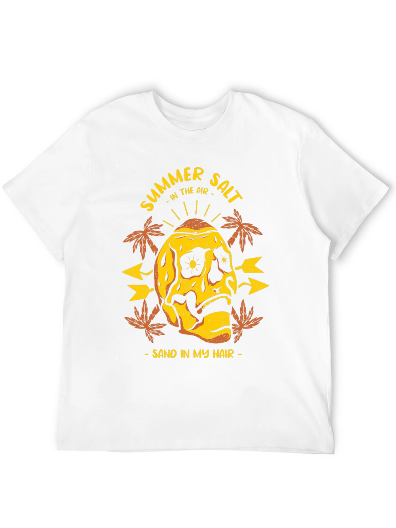 Summer Salt Skull T-Shirt - Beach Vibes