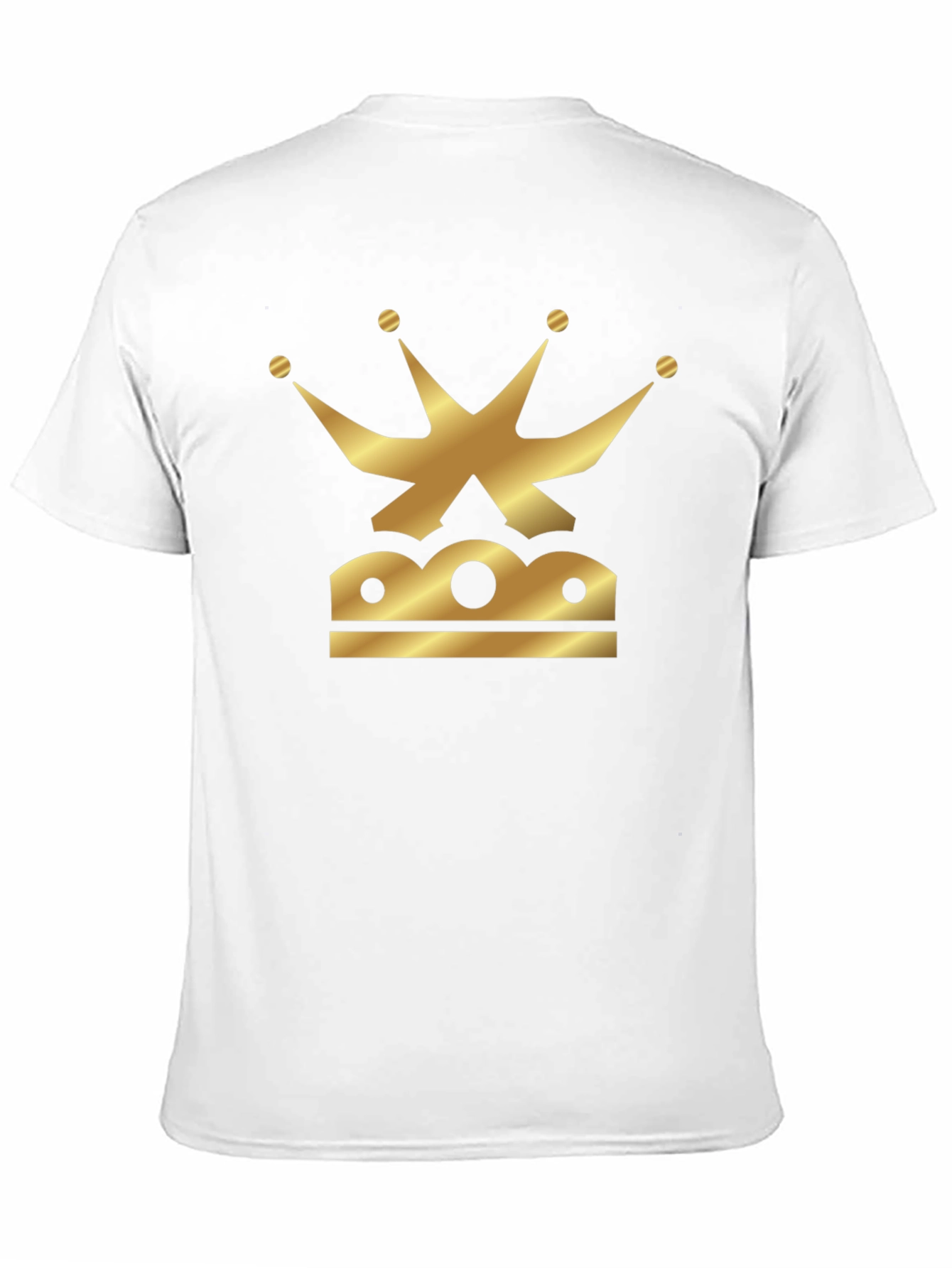 Golden Crown Graphic Black T-Shirt