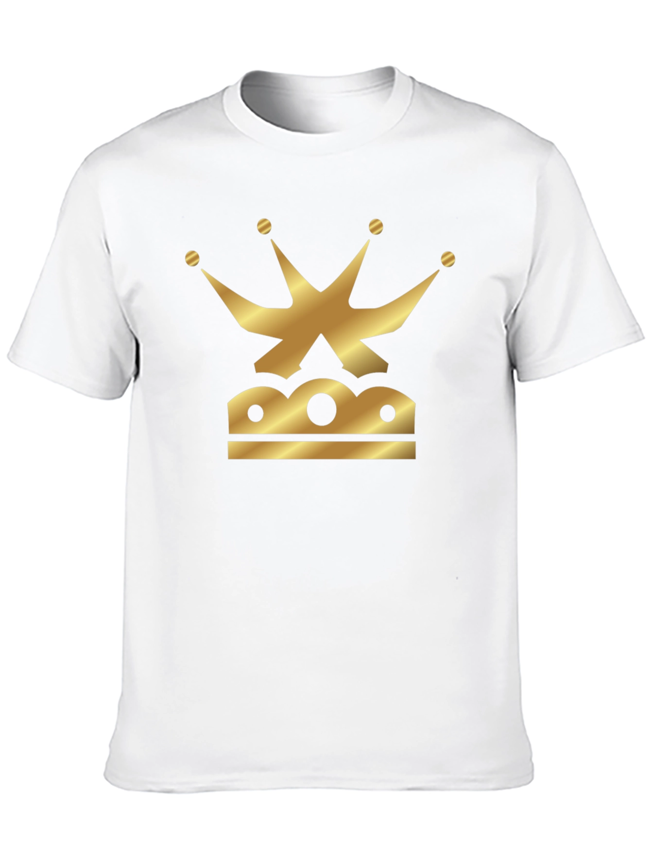 Golden Crown Graphic Black T-Shirt