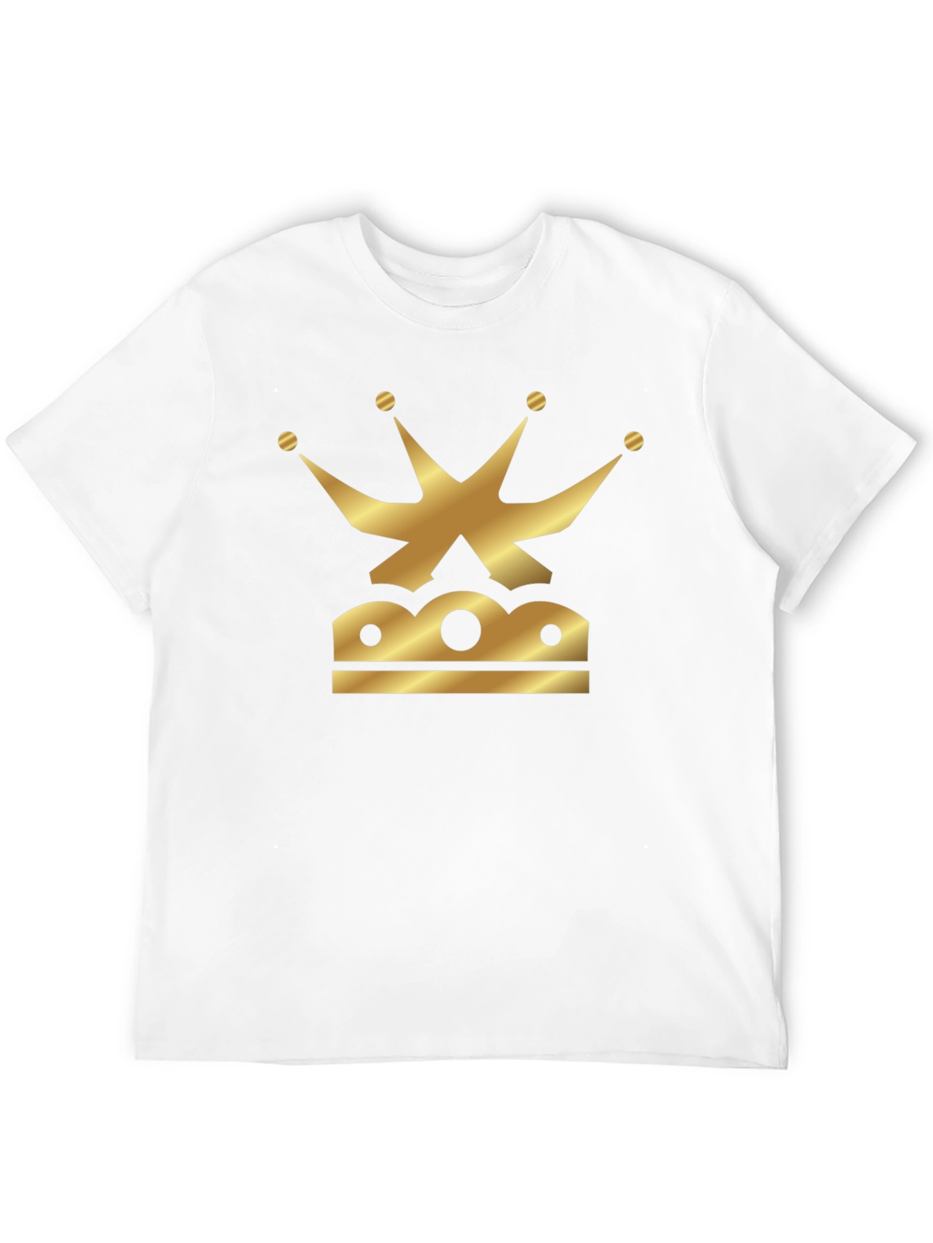 Golden Crown Graphic Black T-Shirt