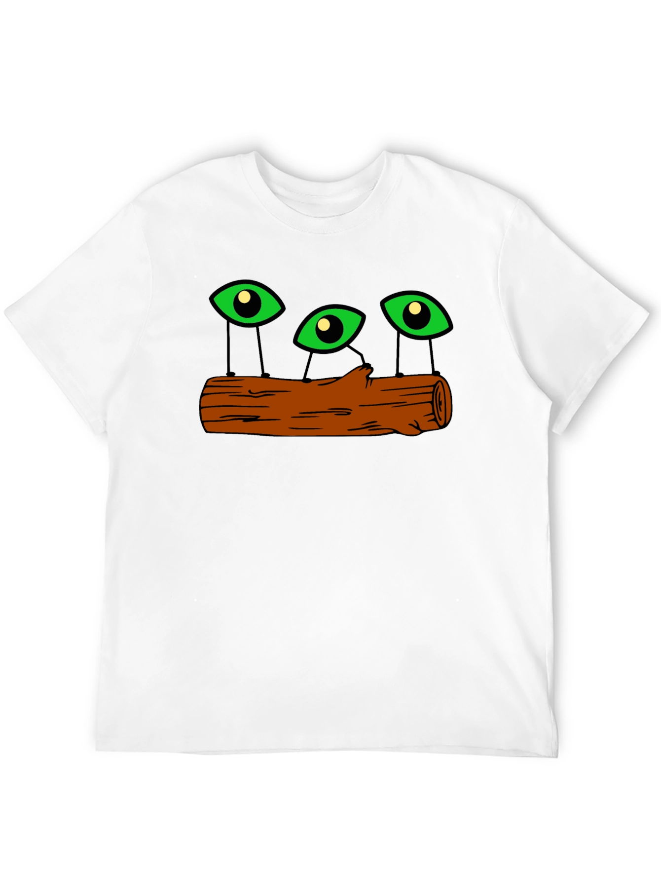 Mystic Eyes Log Black T-Shirt
