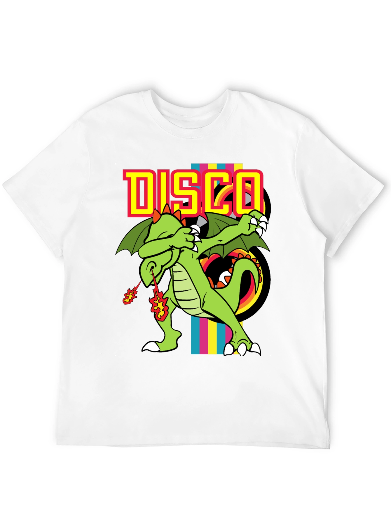 Disco Dragon Graphic T-Shirt