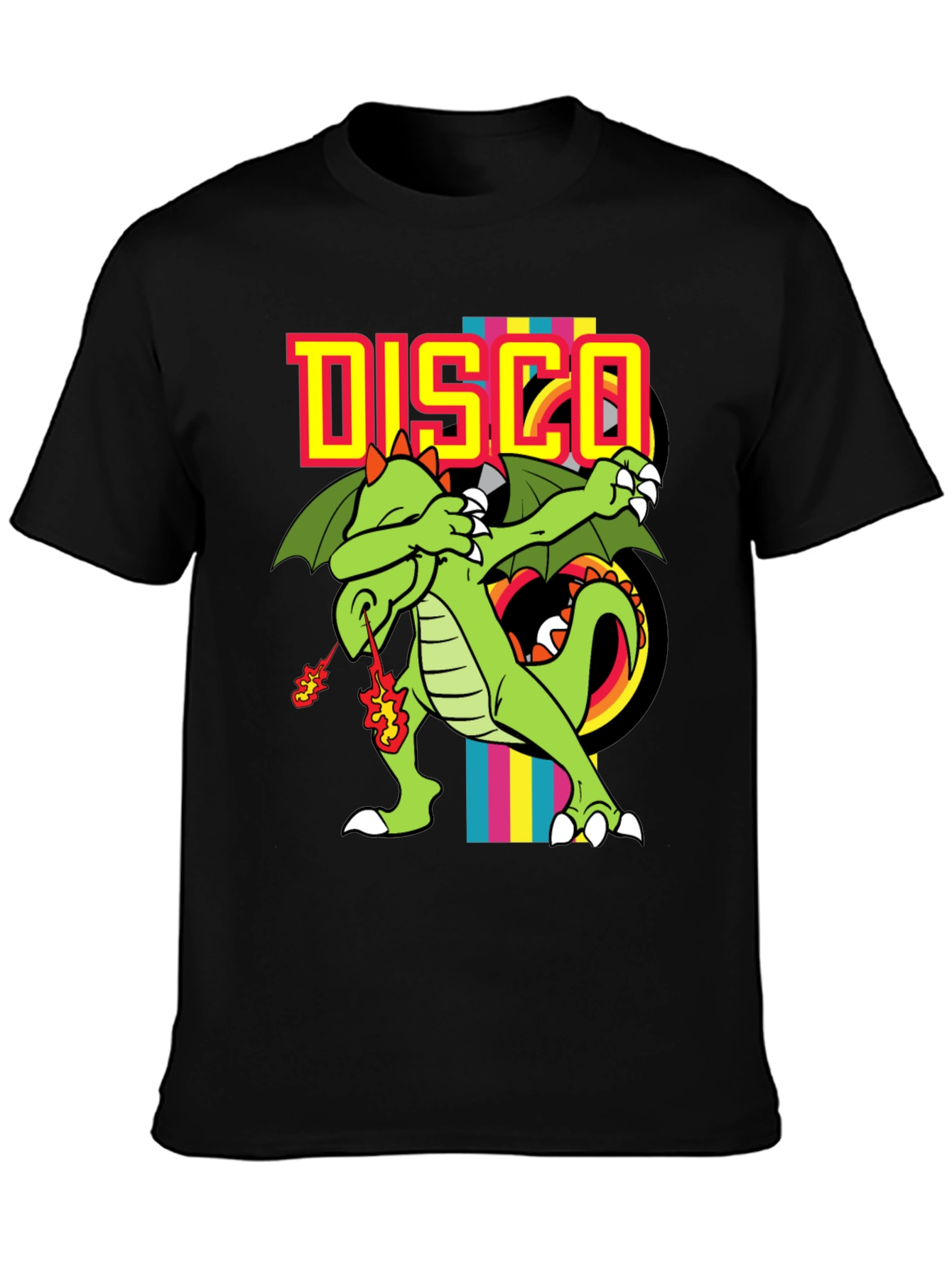 Disco Dragon Graphic T-Shirt