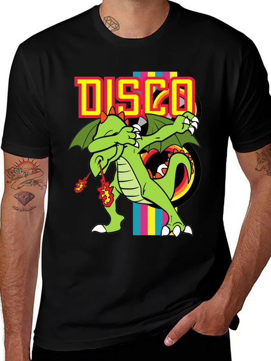 Disco Dragon Graphic T-Shirt