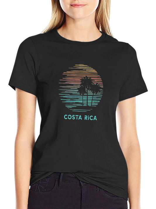 Costa Rica Palm Tree Graphic Tee - Island Vibes