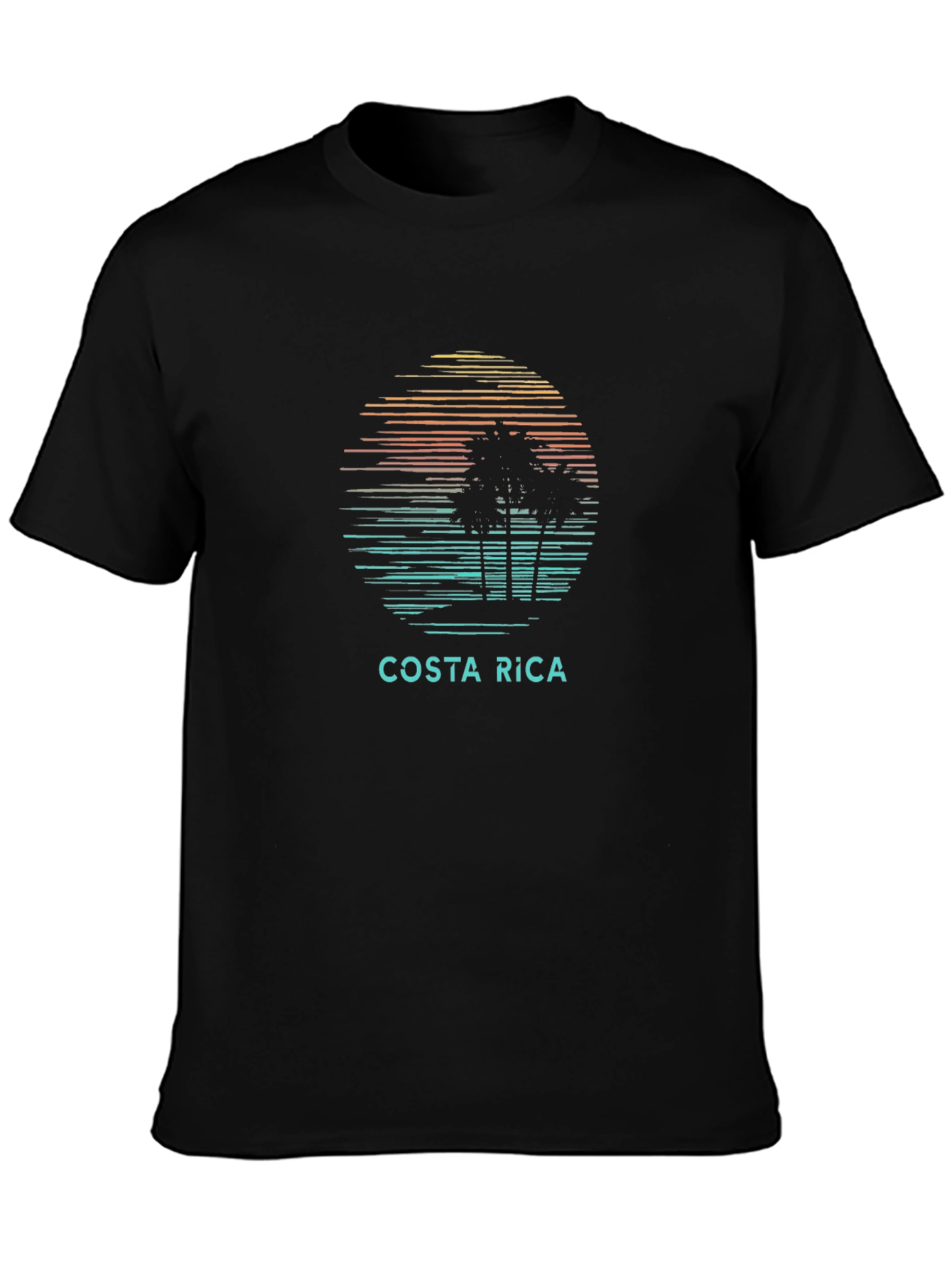 Costa Rica Palm Tree Graphic Tee - Island Vibes