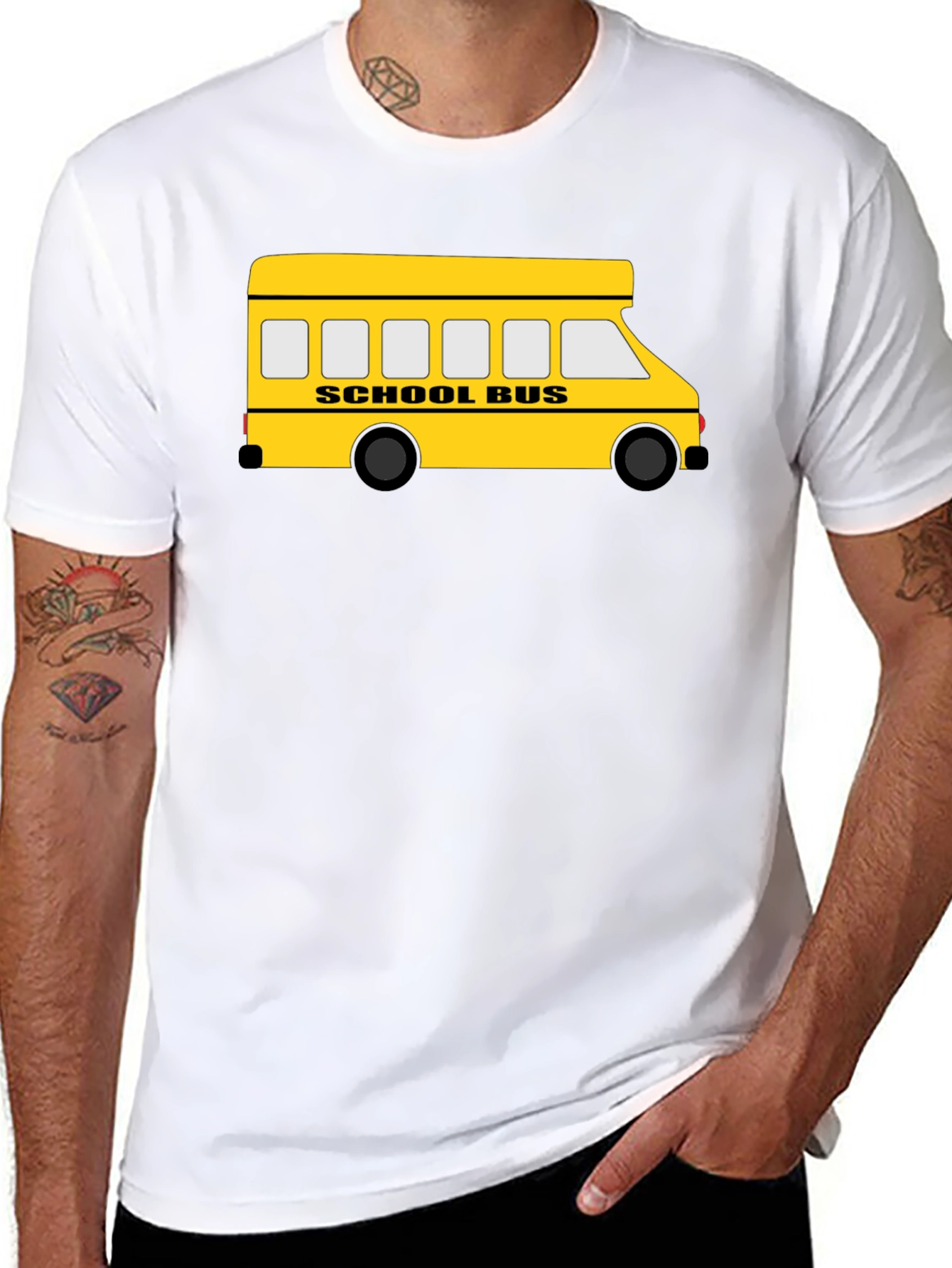 School Bus Graphic Tee - Black