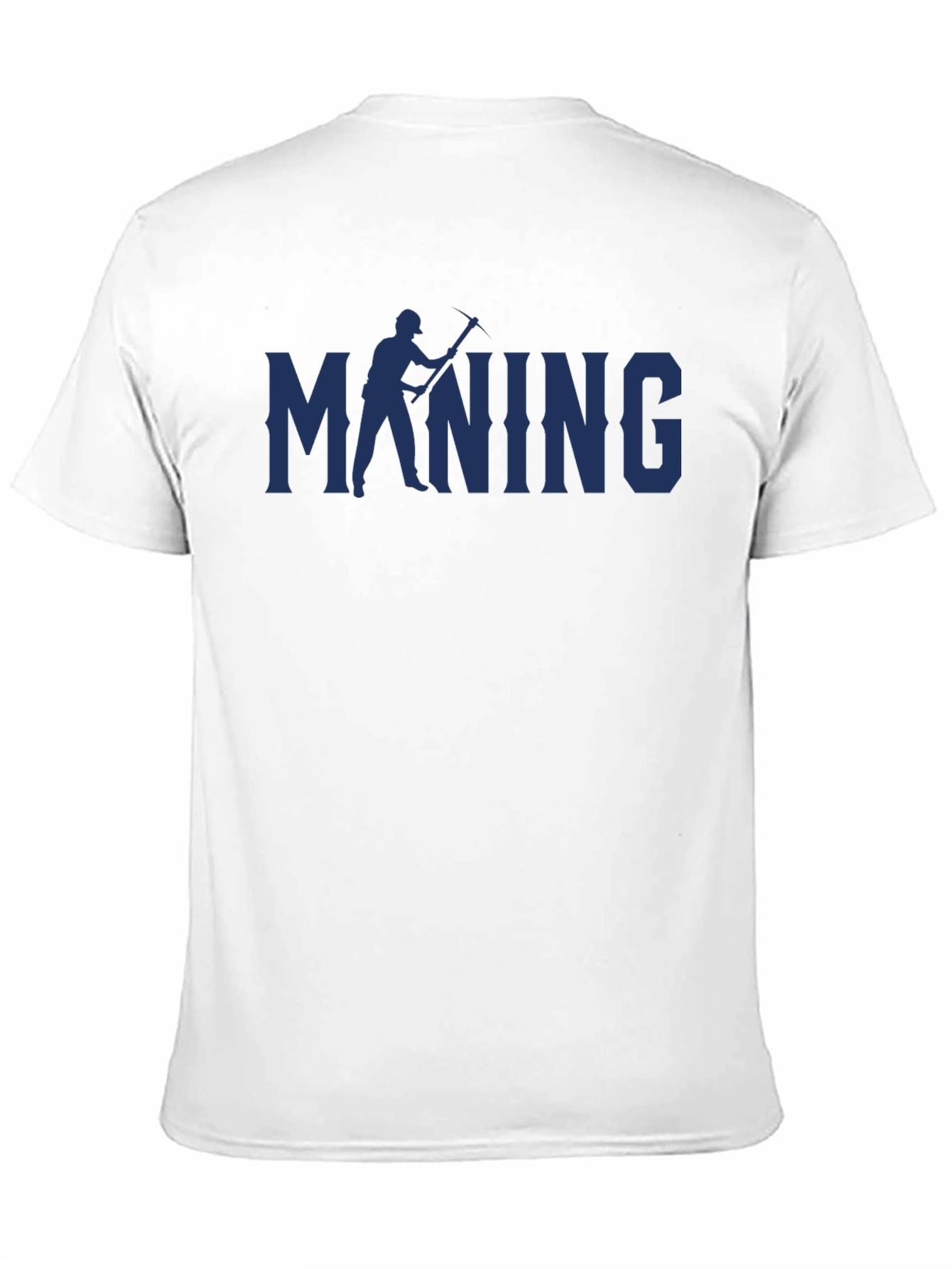 Mining T-Shirt - Miner with Pickaxe Graphic Tee