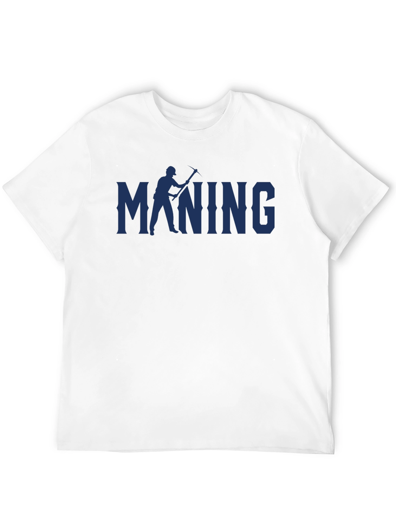 Mining T-Shirt - Miner with Pickaxe Graphic Tee
