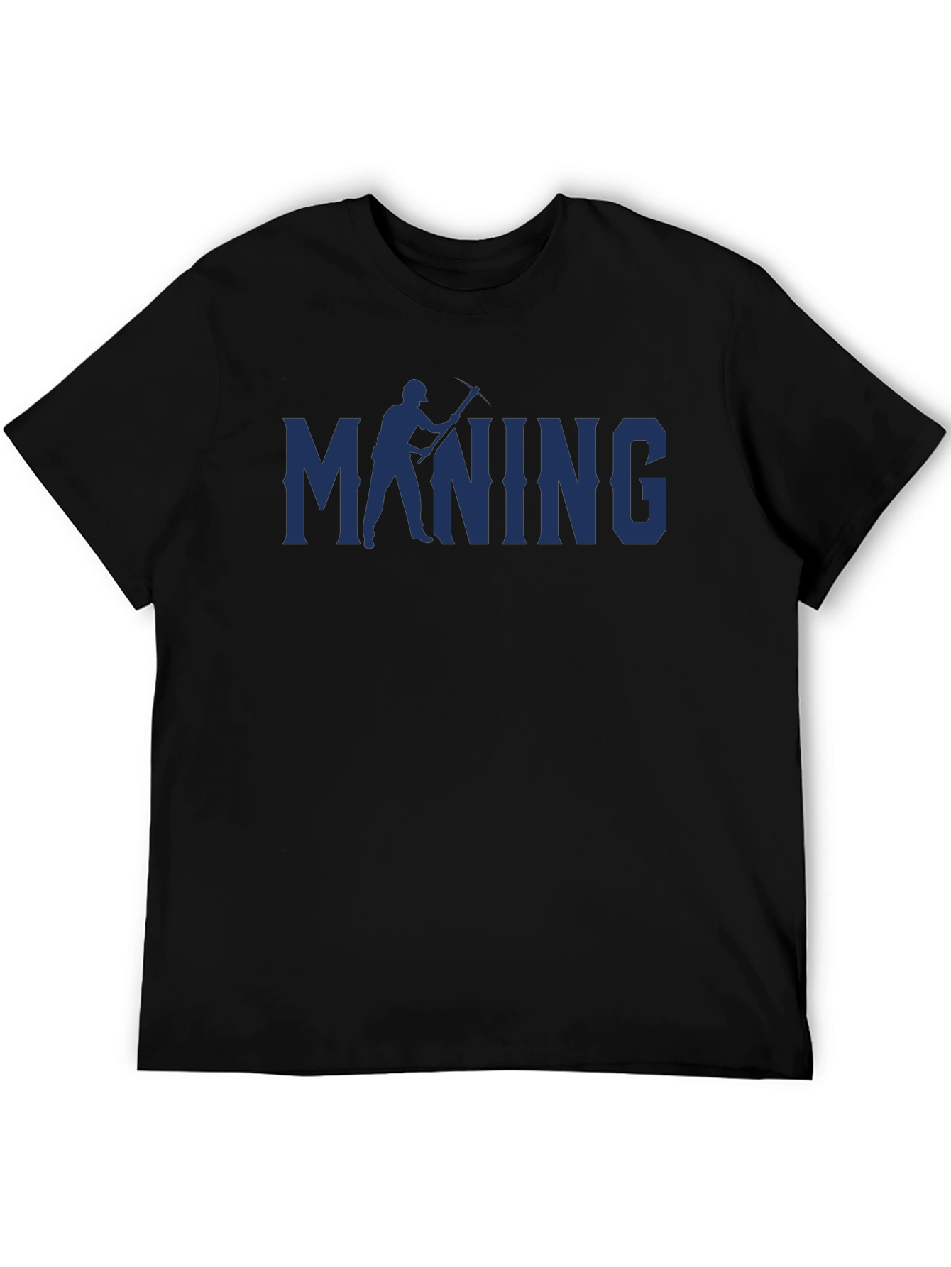 Mining T-Shirt - Miner with Pickaxe Graphic Tee