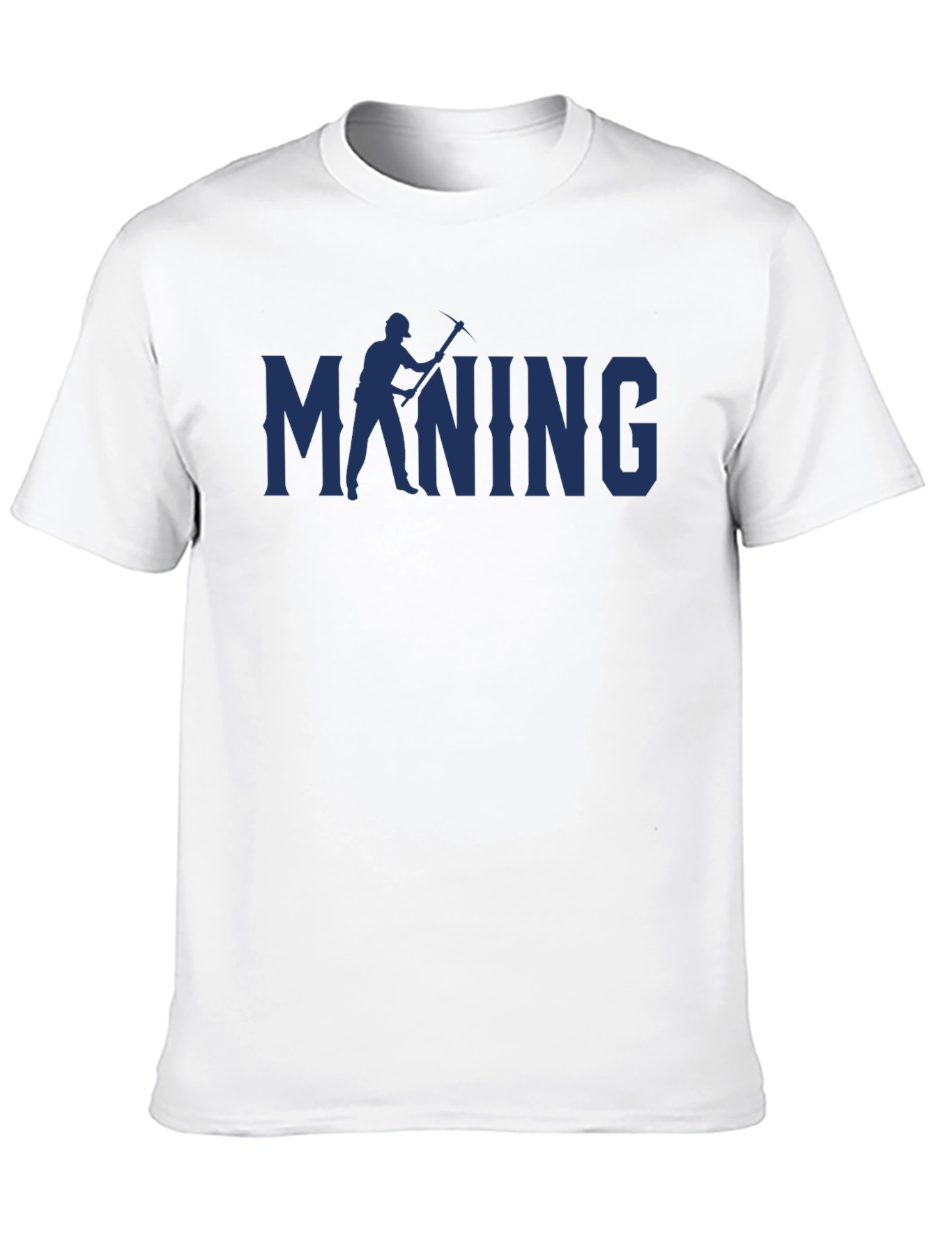 Mining T-Shirt - Miner with Pickaxe Graphic Tee