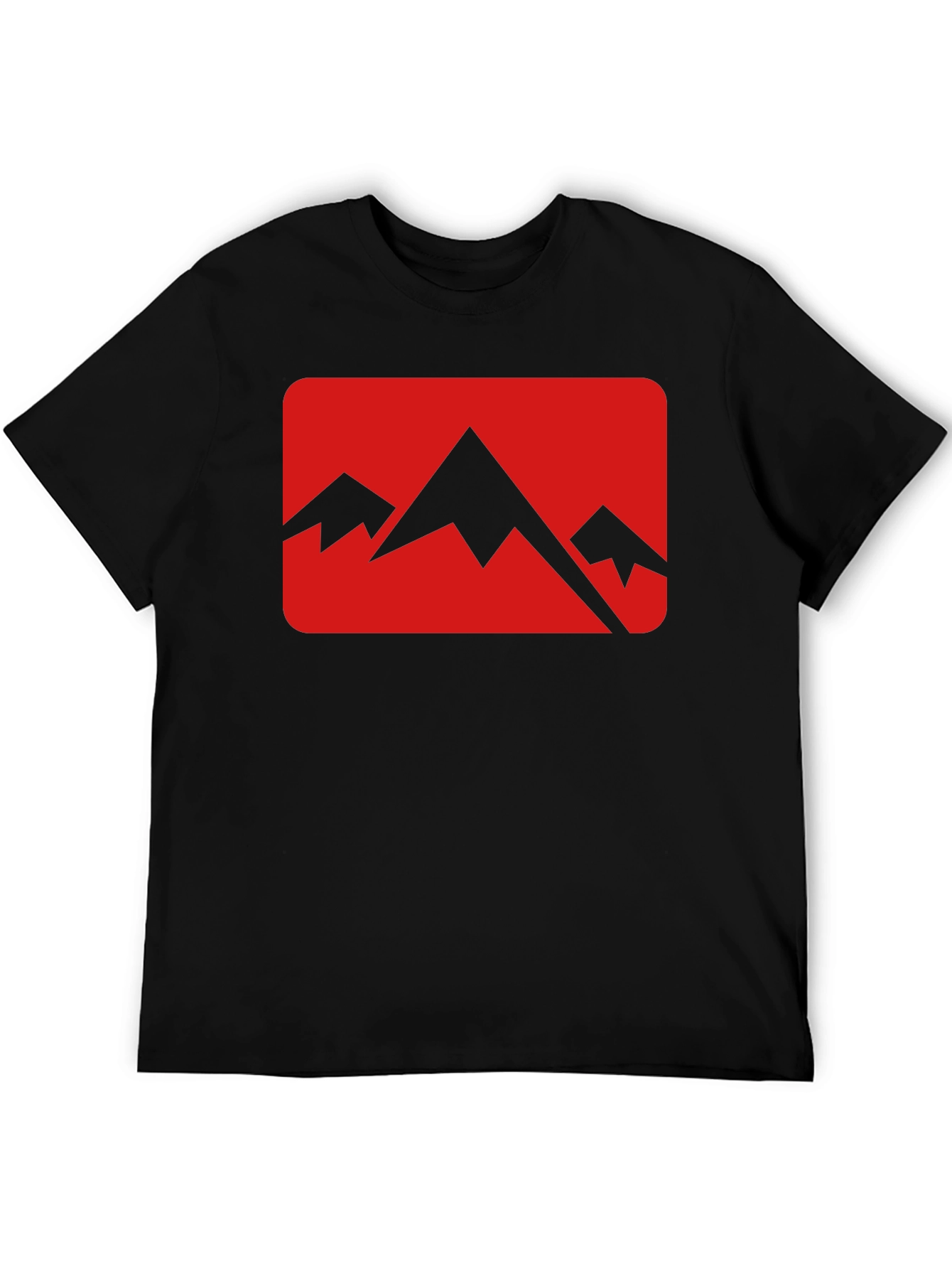 Mountain Peak Graphic Tee - Black