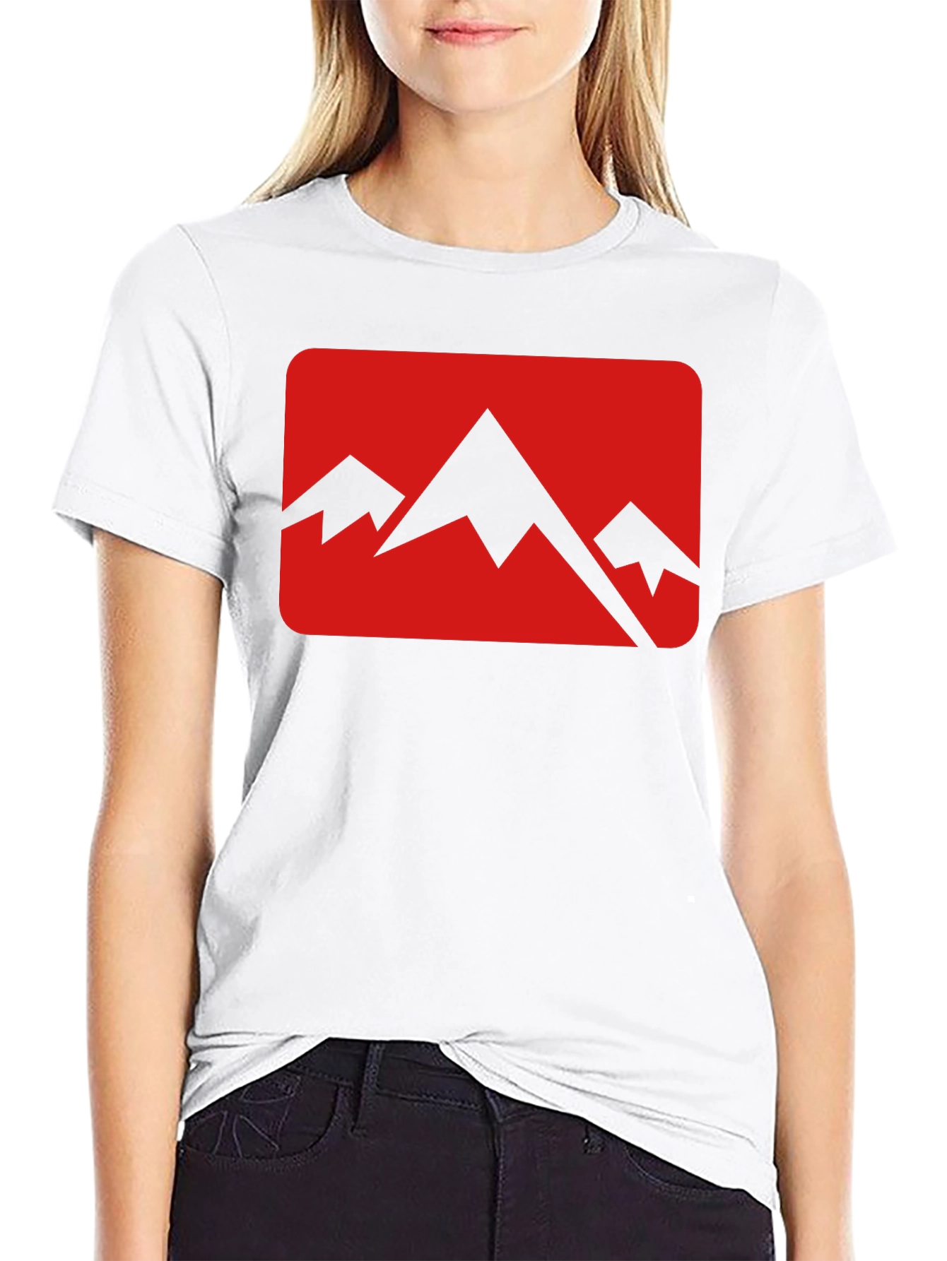 Mountain Peak Graphic Tee - Black