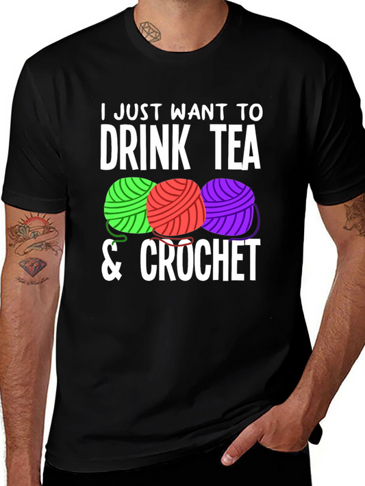 Drink Tea and Crochet T-Shirt