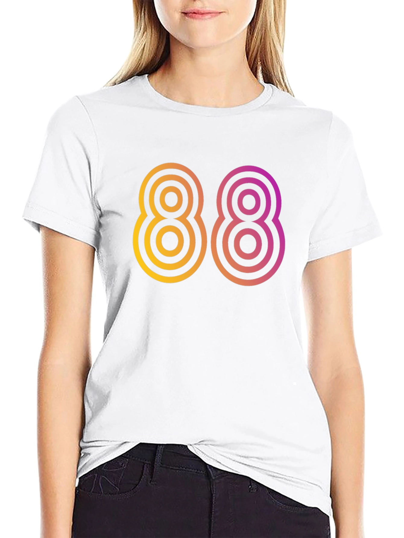 Retro 88 Graphic Tee - Black Cotton Comfort